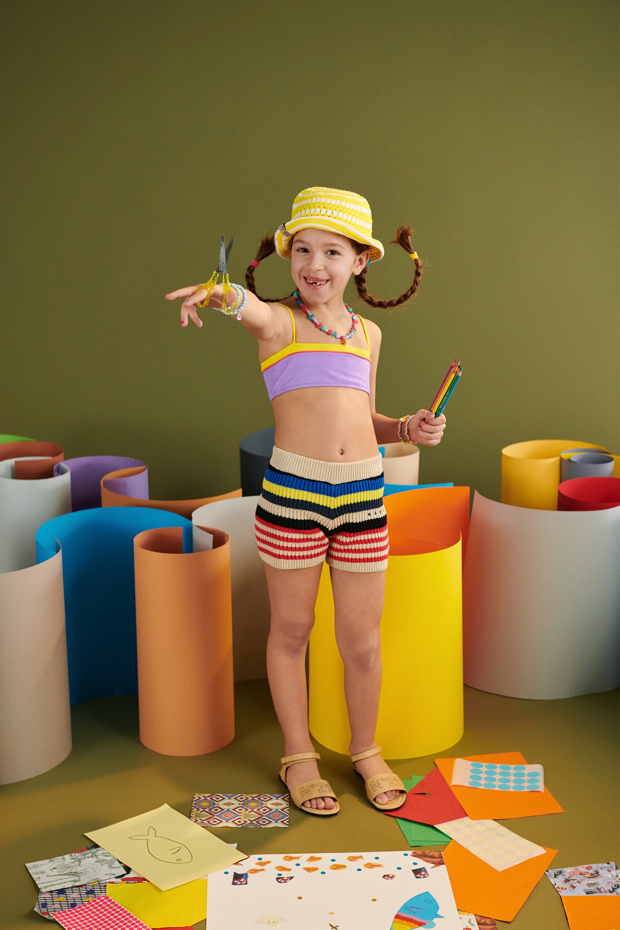 Shorts de punto con logo