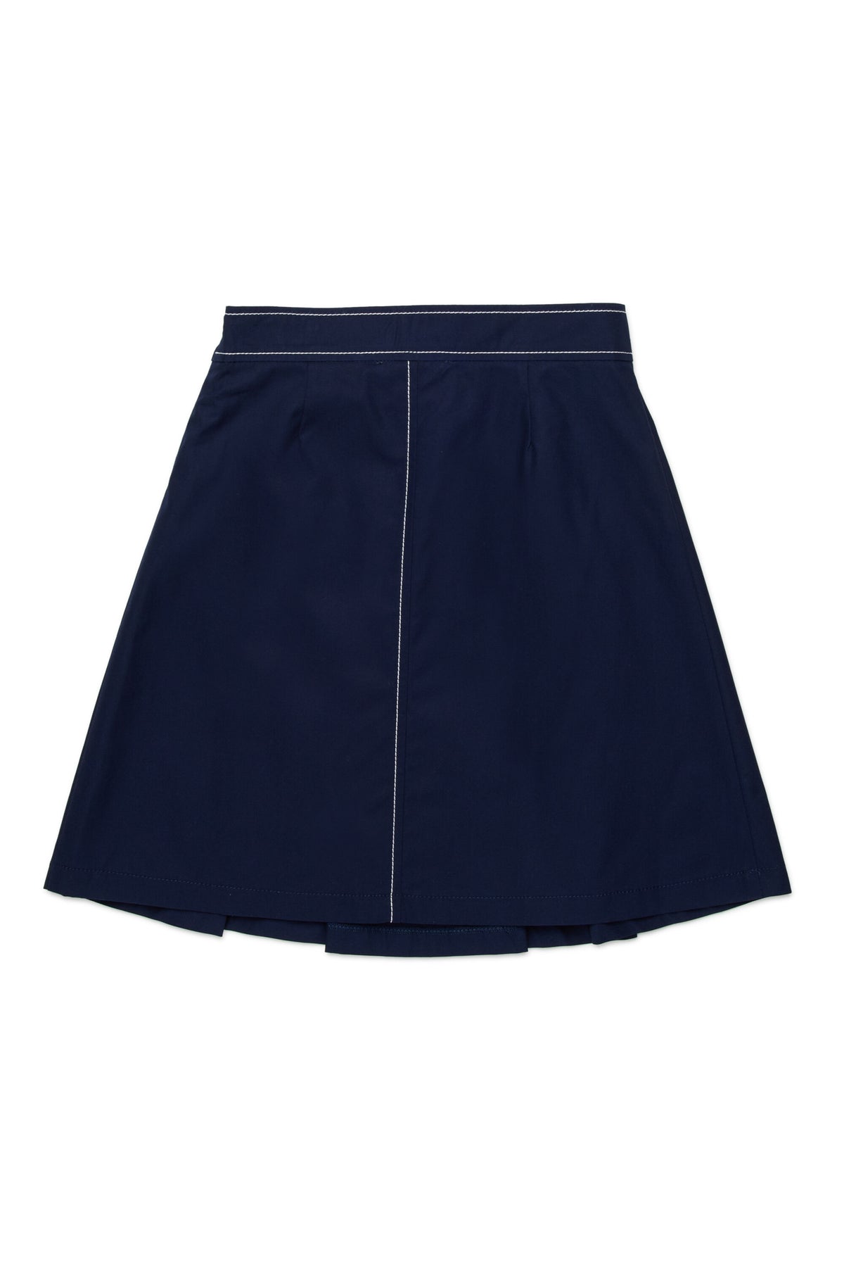 Pleated skirt with logo