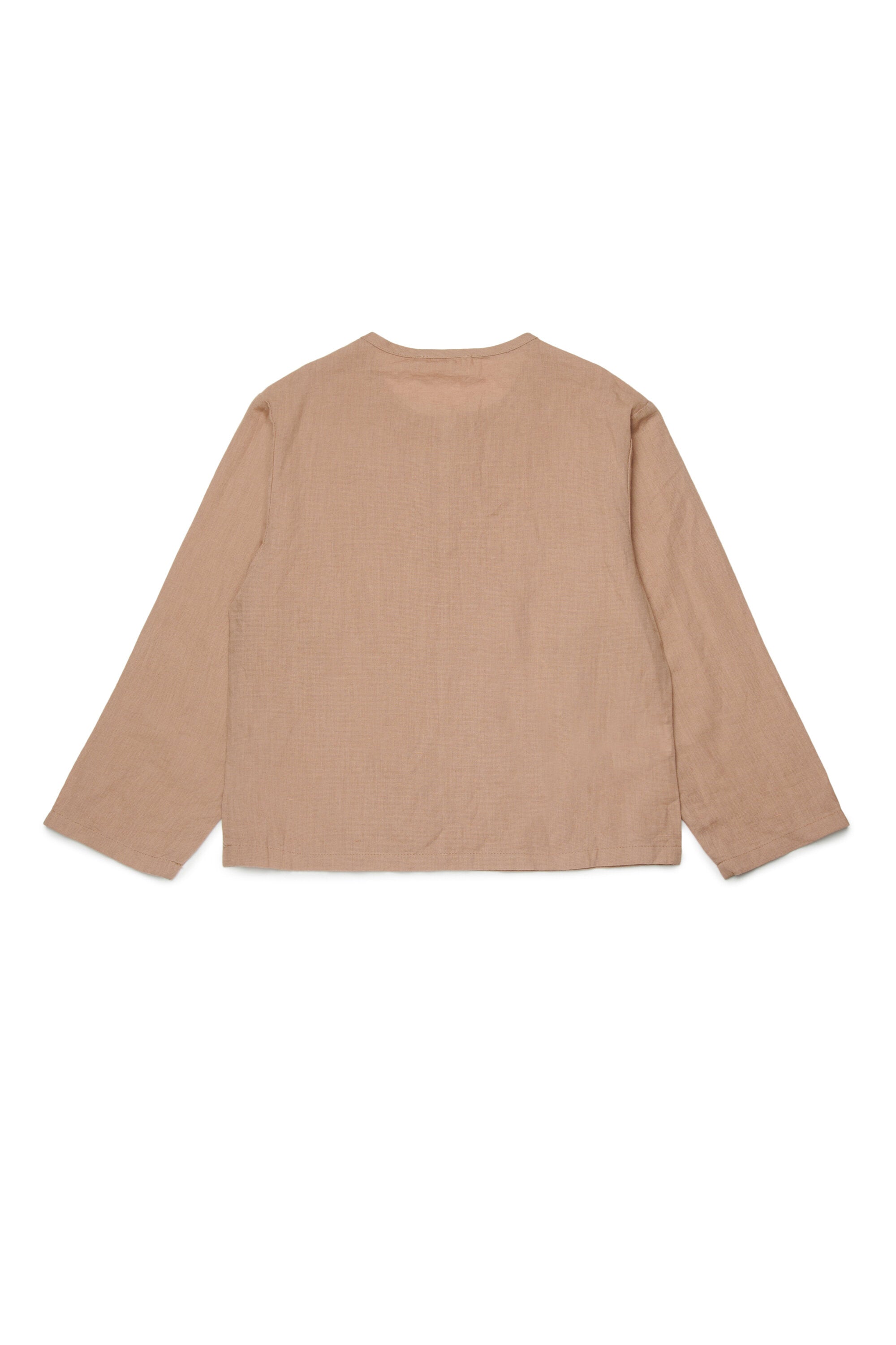 Long-sleeved shirt with heart embroidery