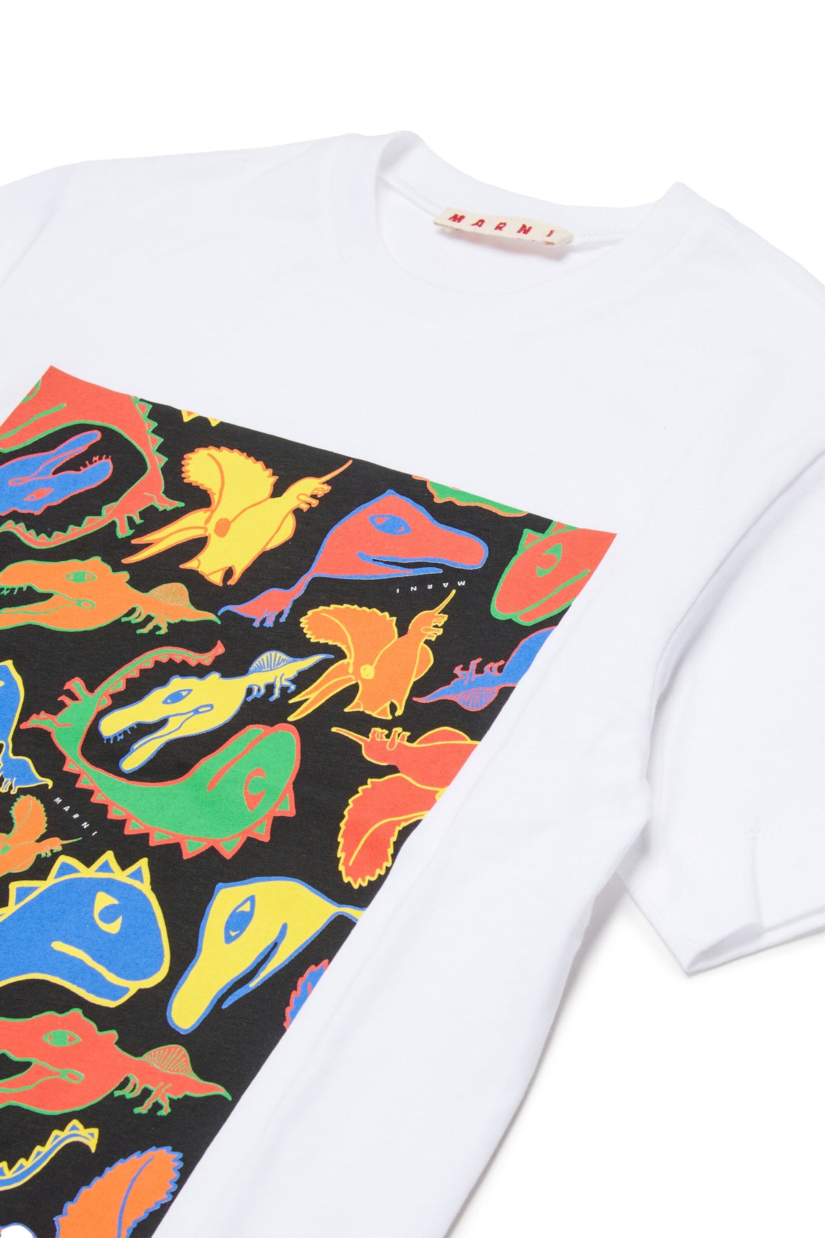 Camiseta con estampado de dinosaurios multicolor