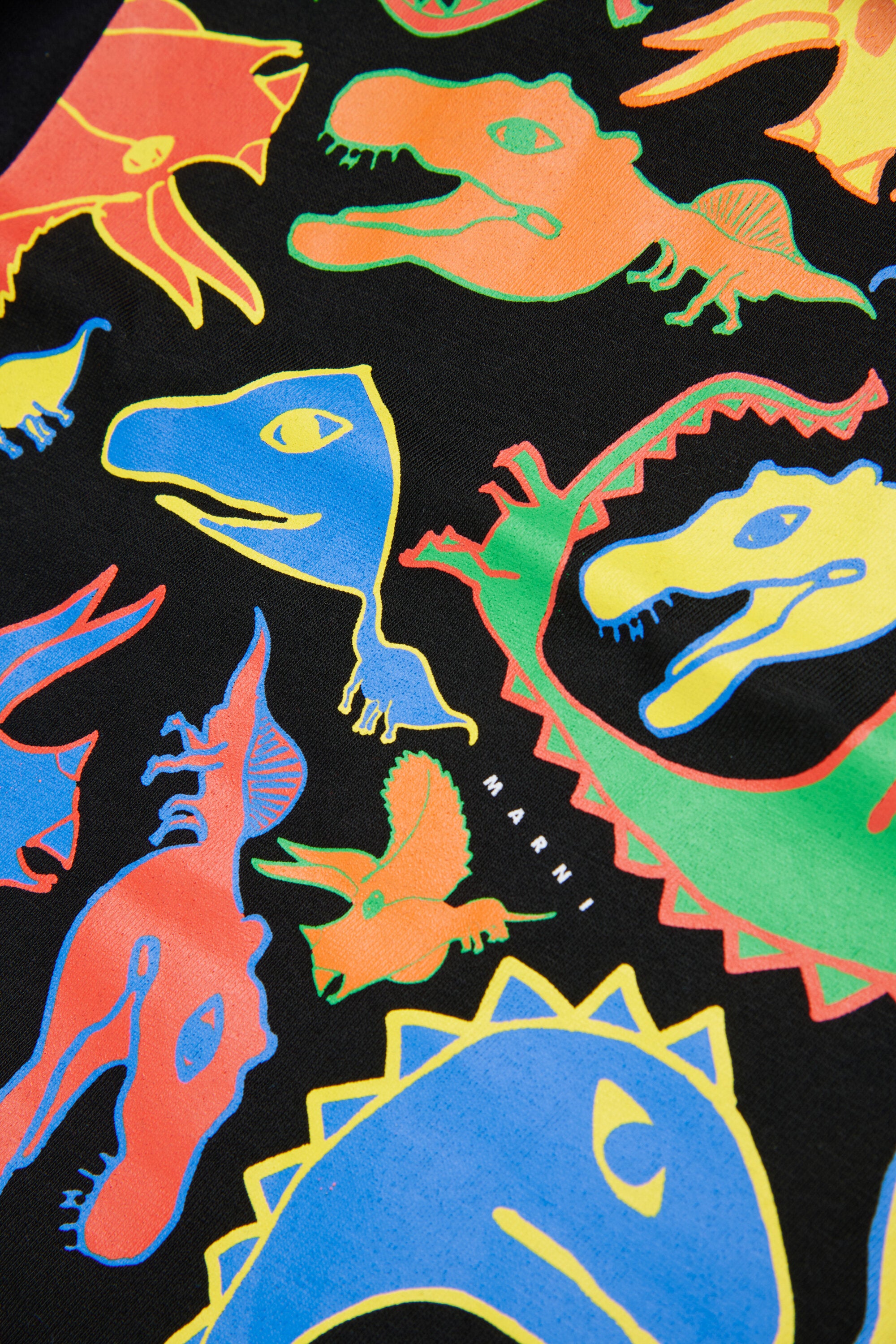 Camiseta con estampado de dinosaurios multicolor