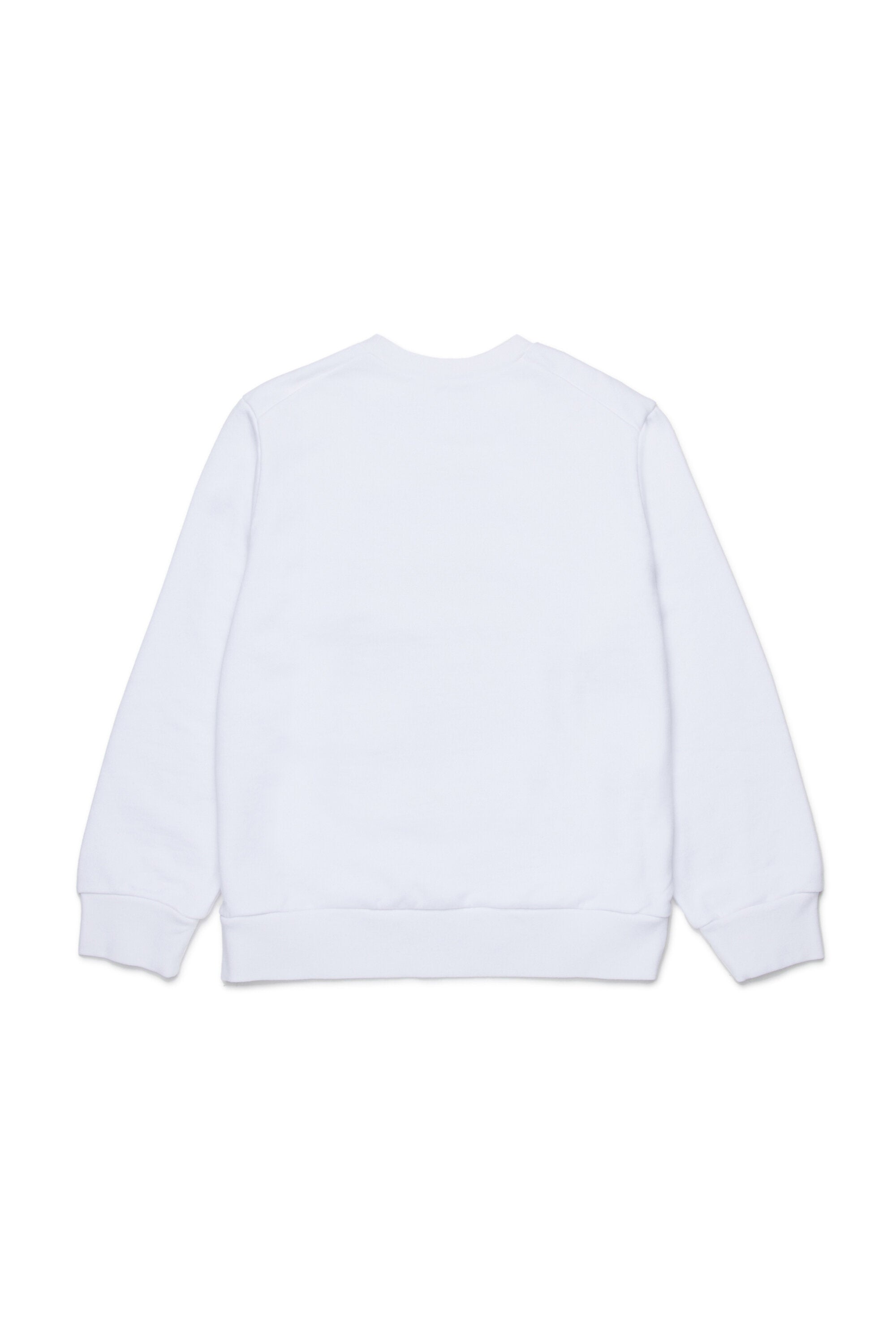 Sudadera de cuello redondo con maxi flor