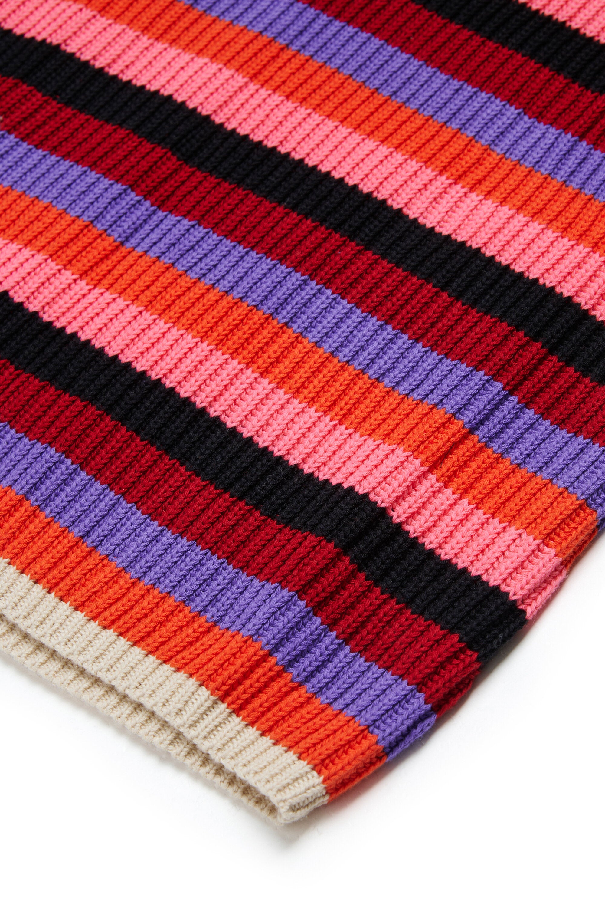 Vestido de rayas con logo