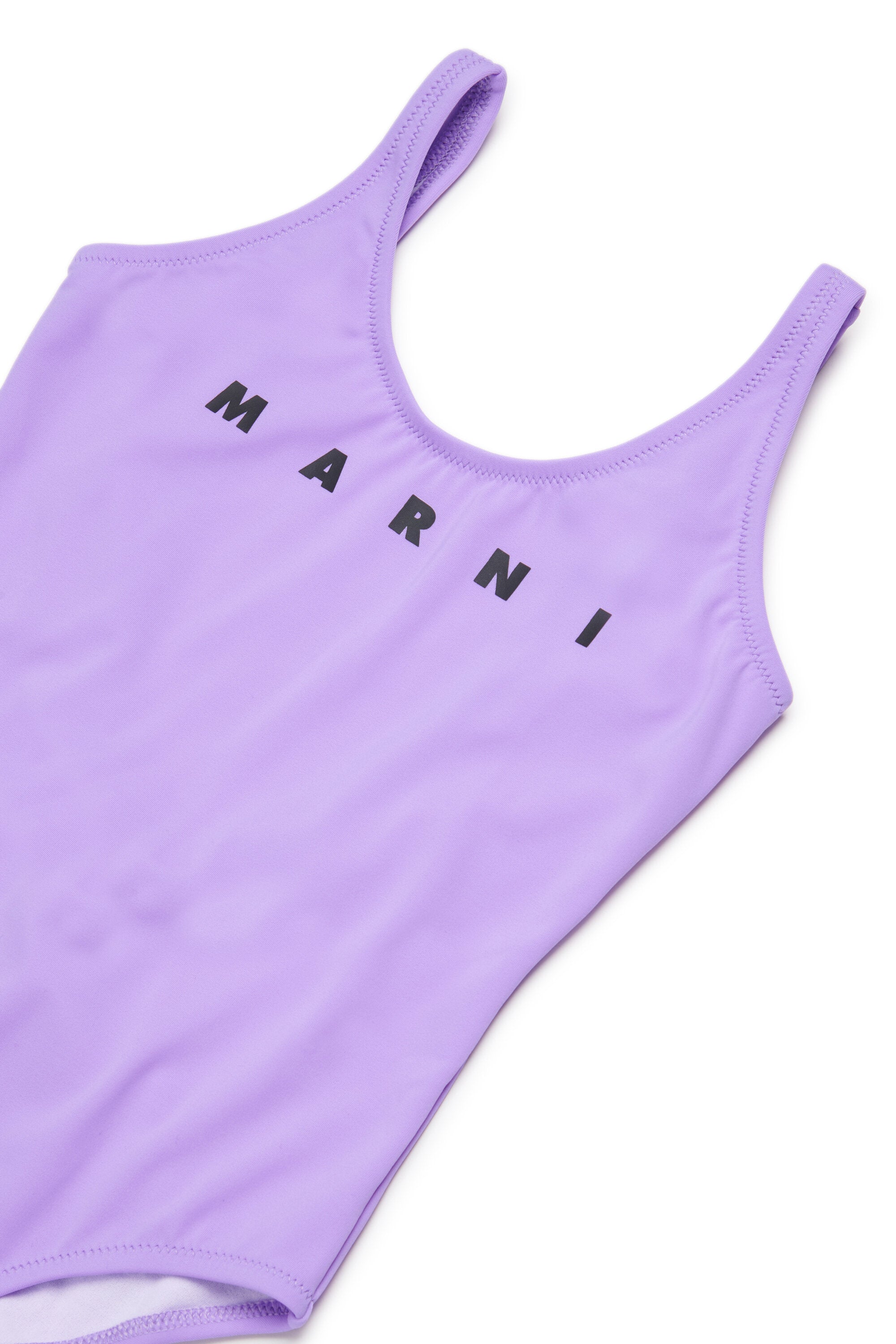 One-piece swimsuit with logo