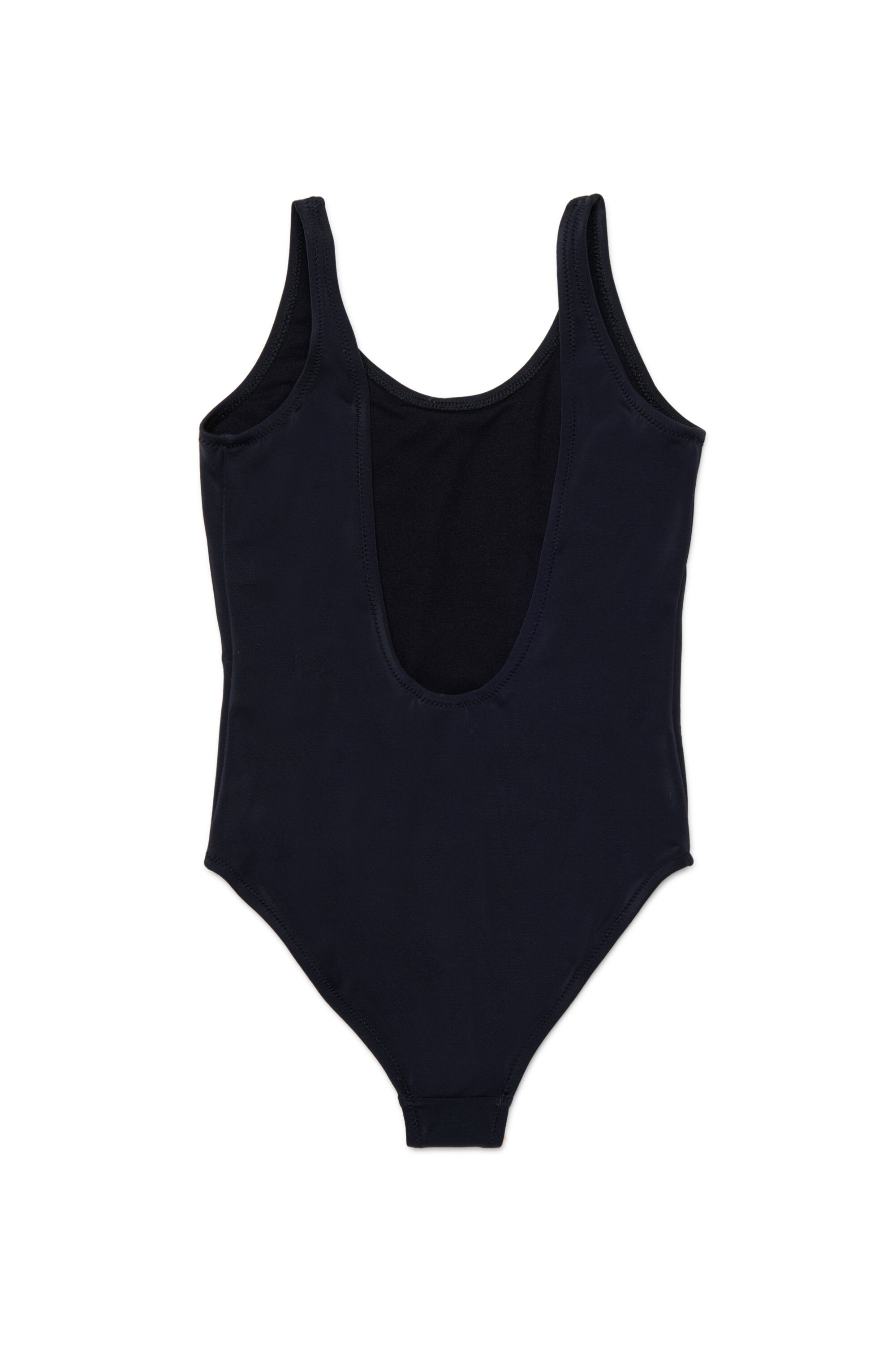 One-piece swimsuit with logo