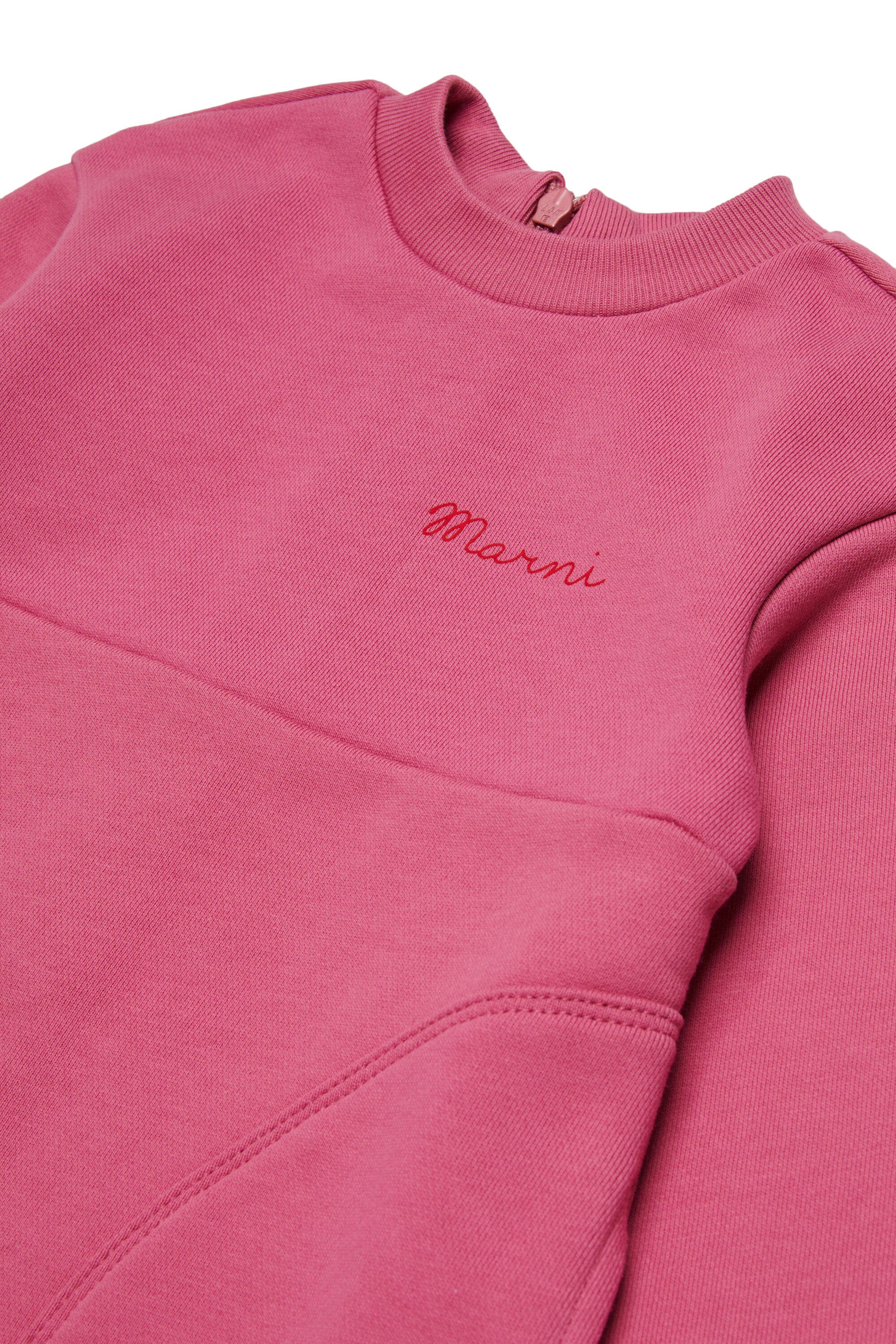 Fleece dress with logo