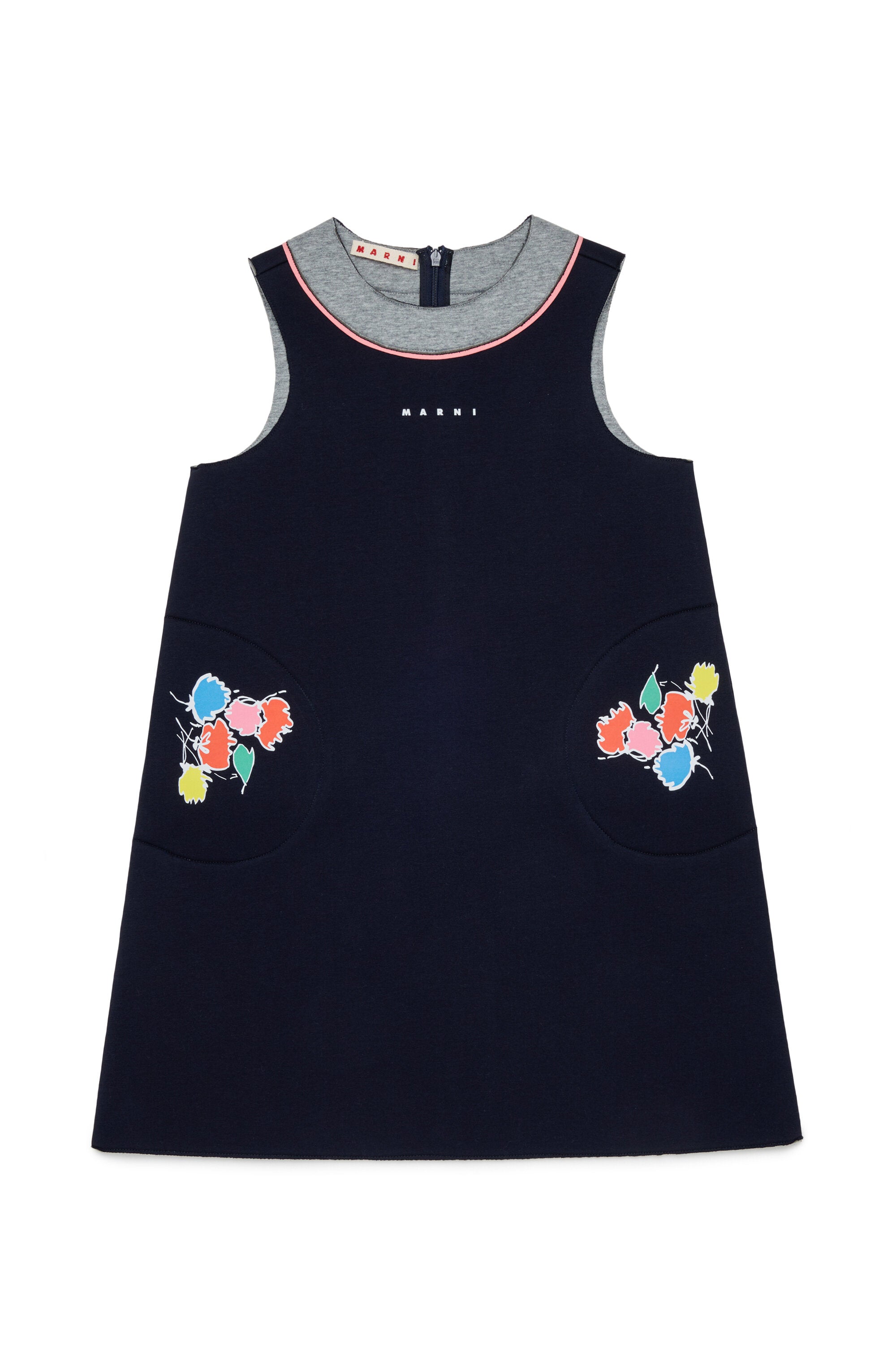 Vestido sin mangas con logo