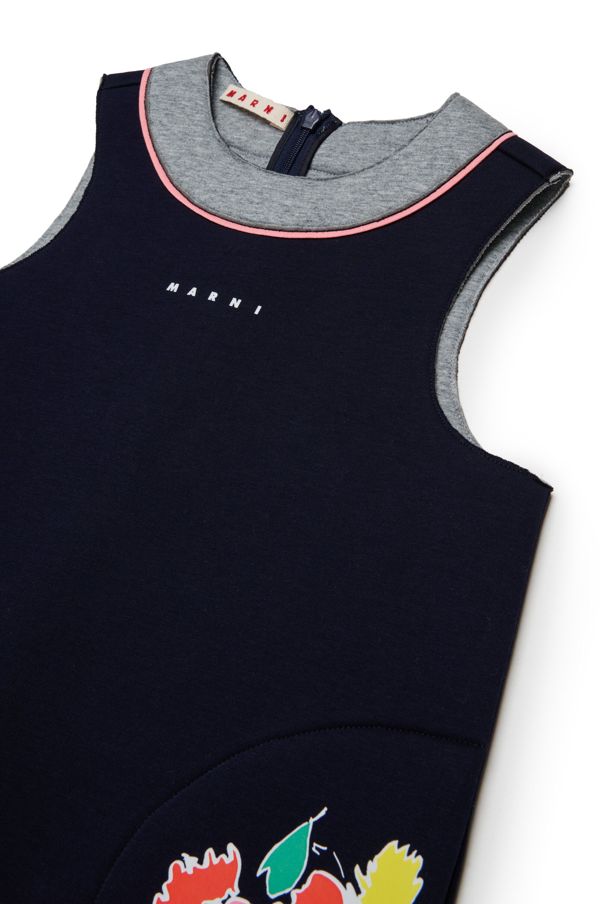 Vestido sin mangas con logo
