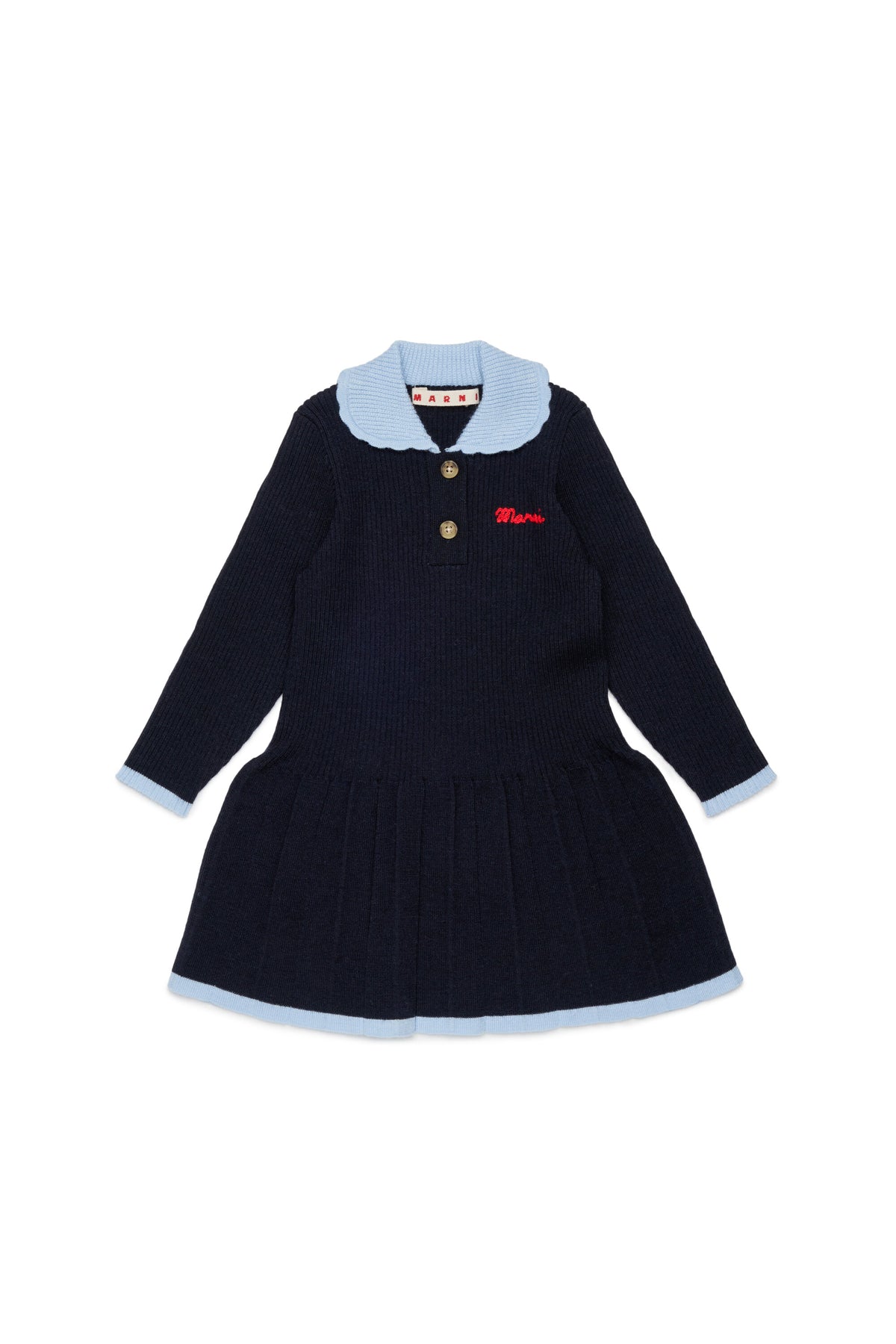 Vestido de punto con logo