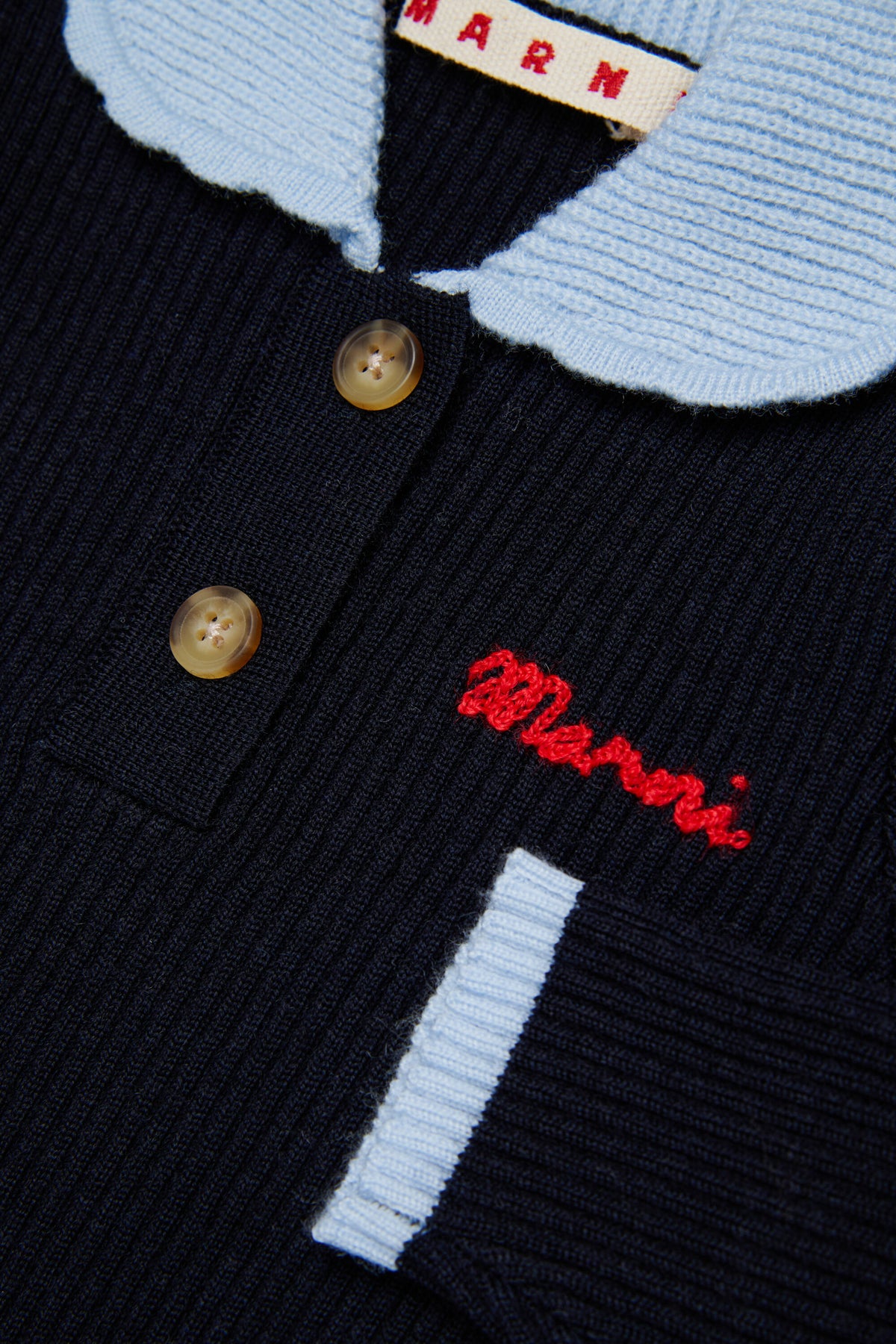 Vestido de punto con logo