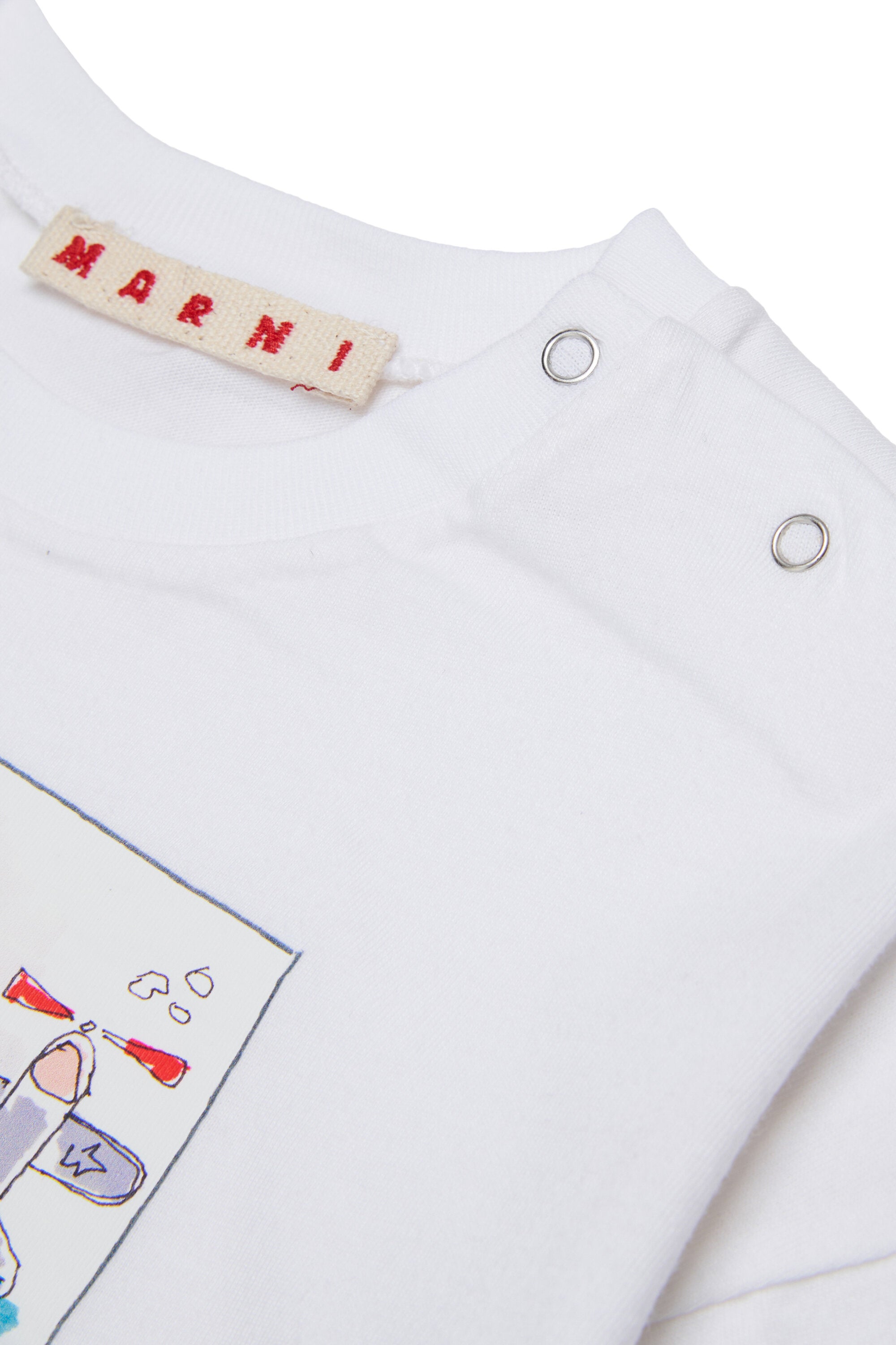 Camiseta con estampado de aviones y logo