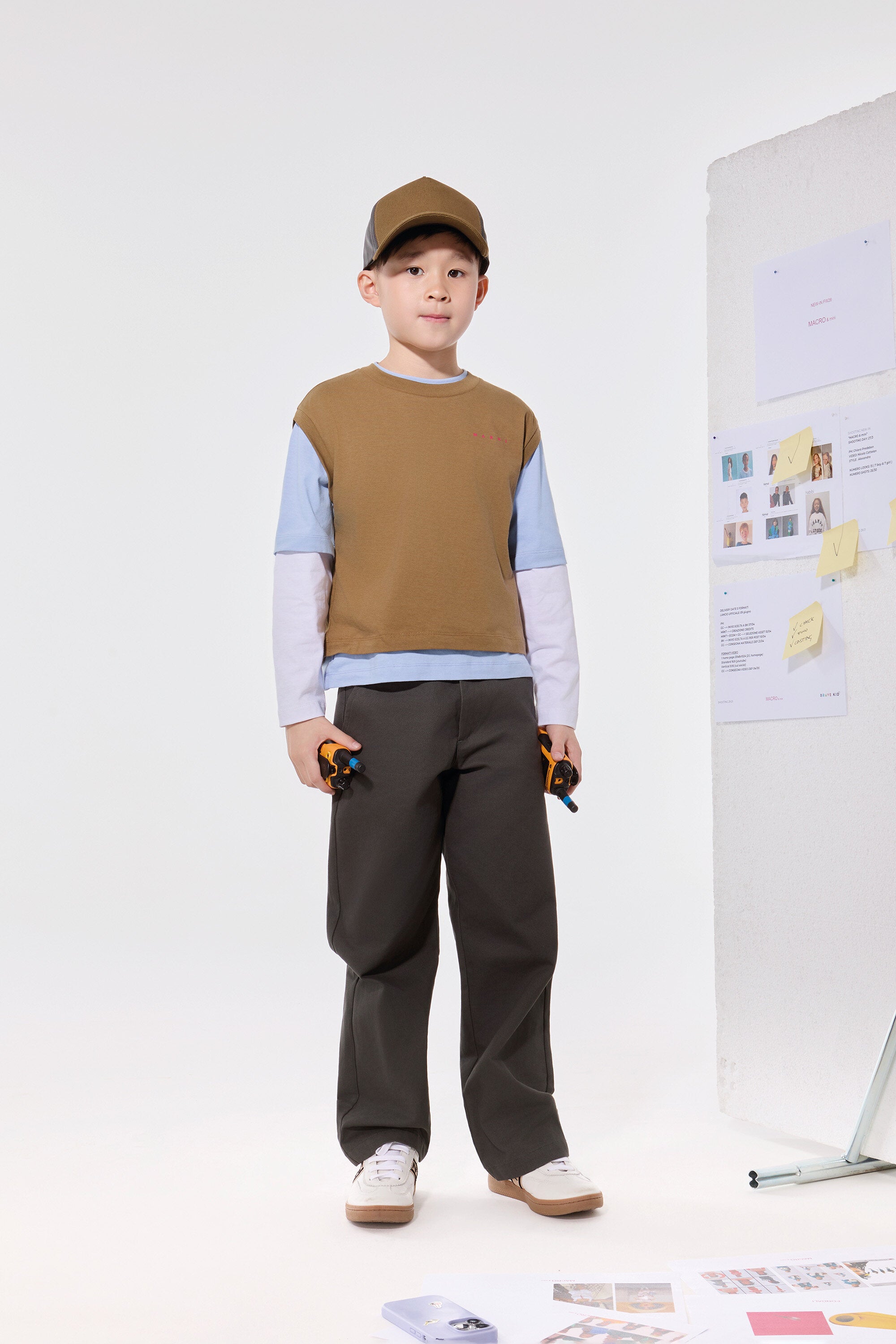 Chino pants with logo