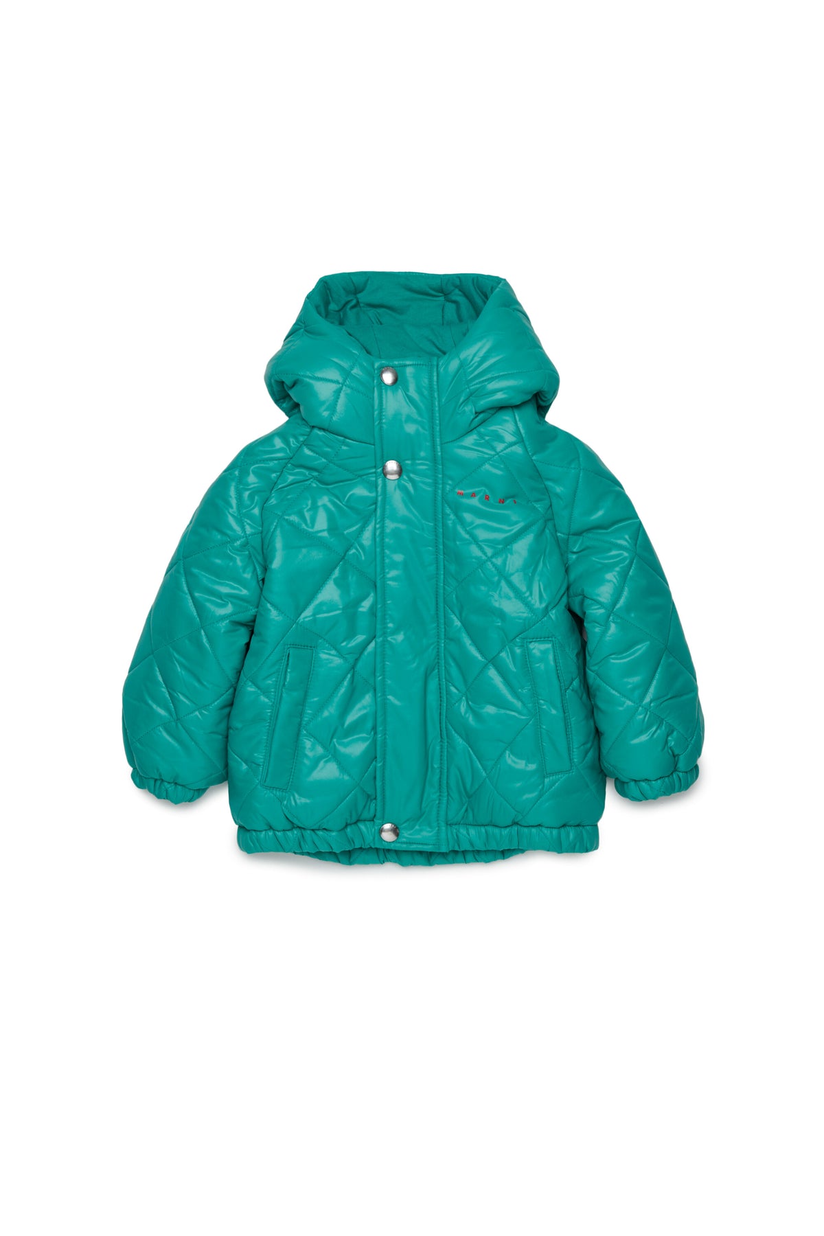 Chaqueta acolchada con logo estampado