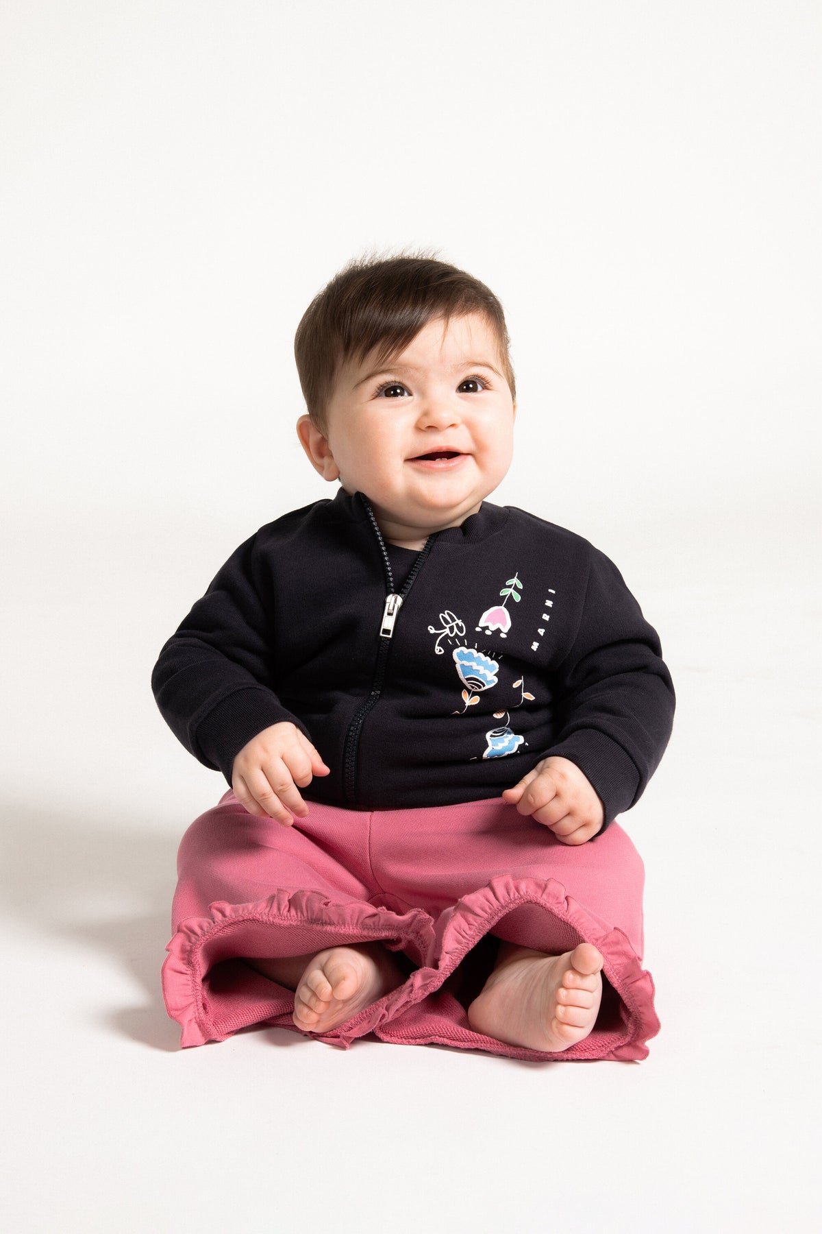 Sudadera con cremallera y logo