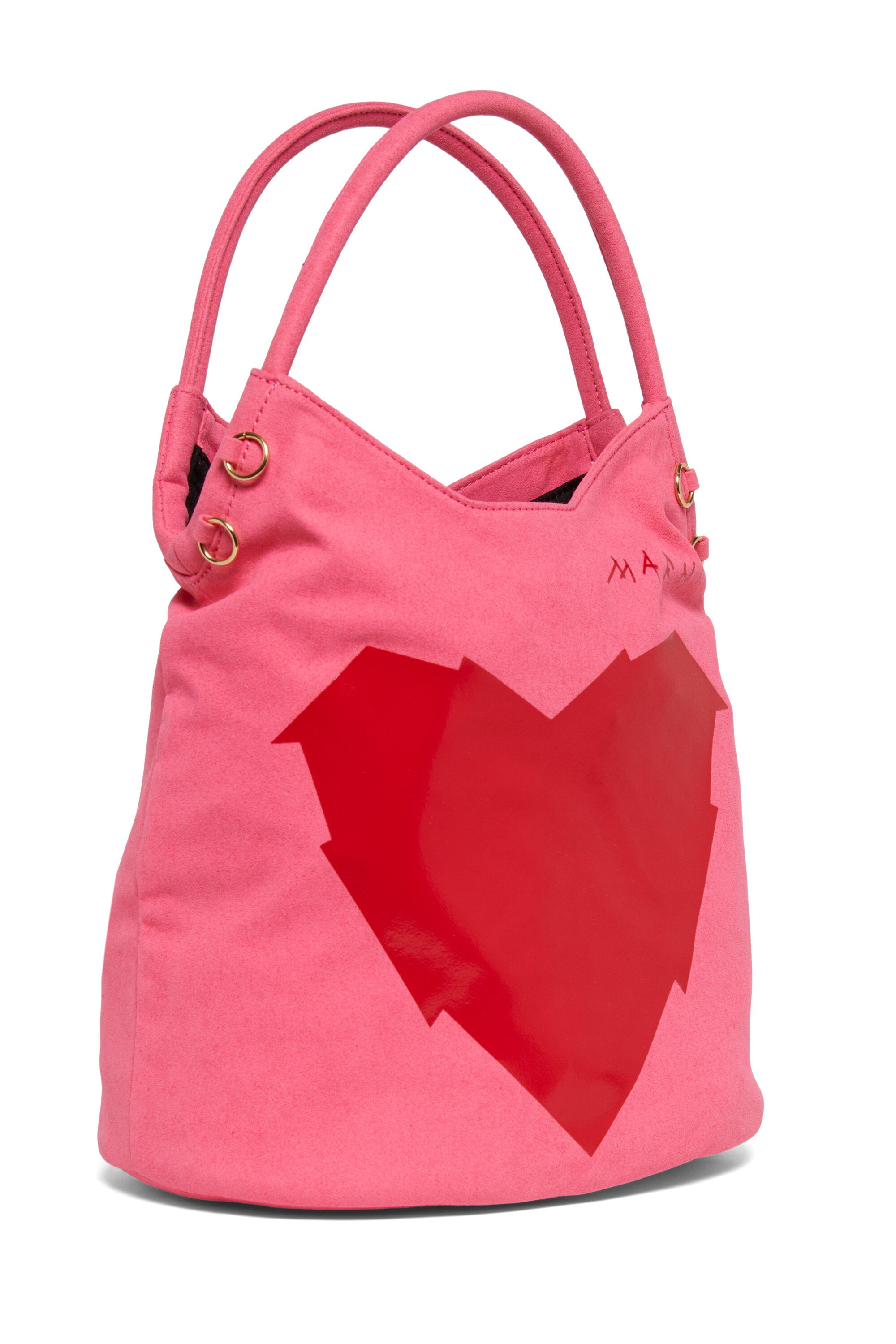 Bolso con corazón en la parte frontal