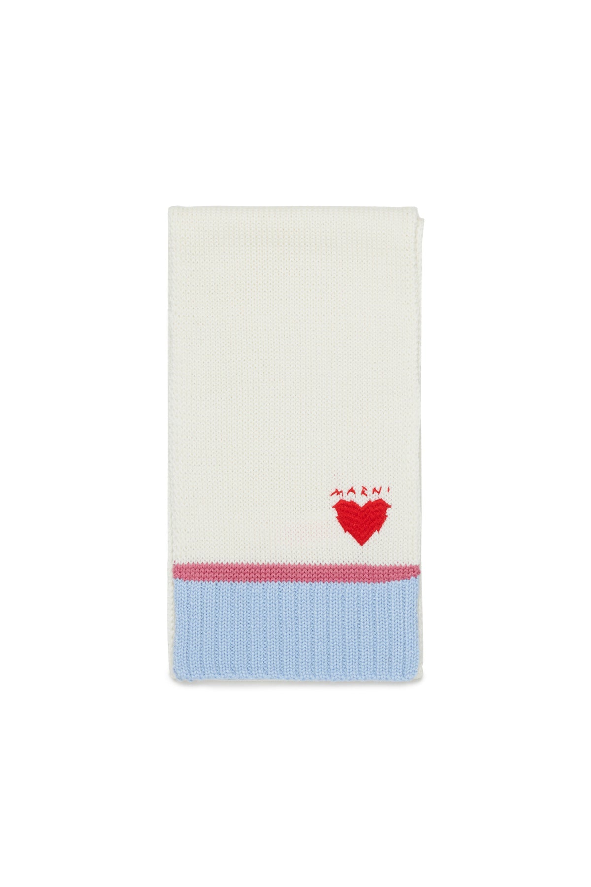 Scarf with embroidered logo