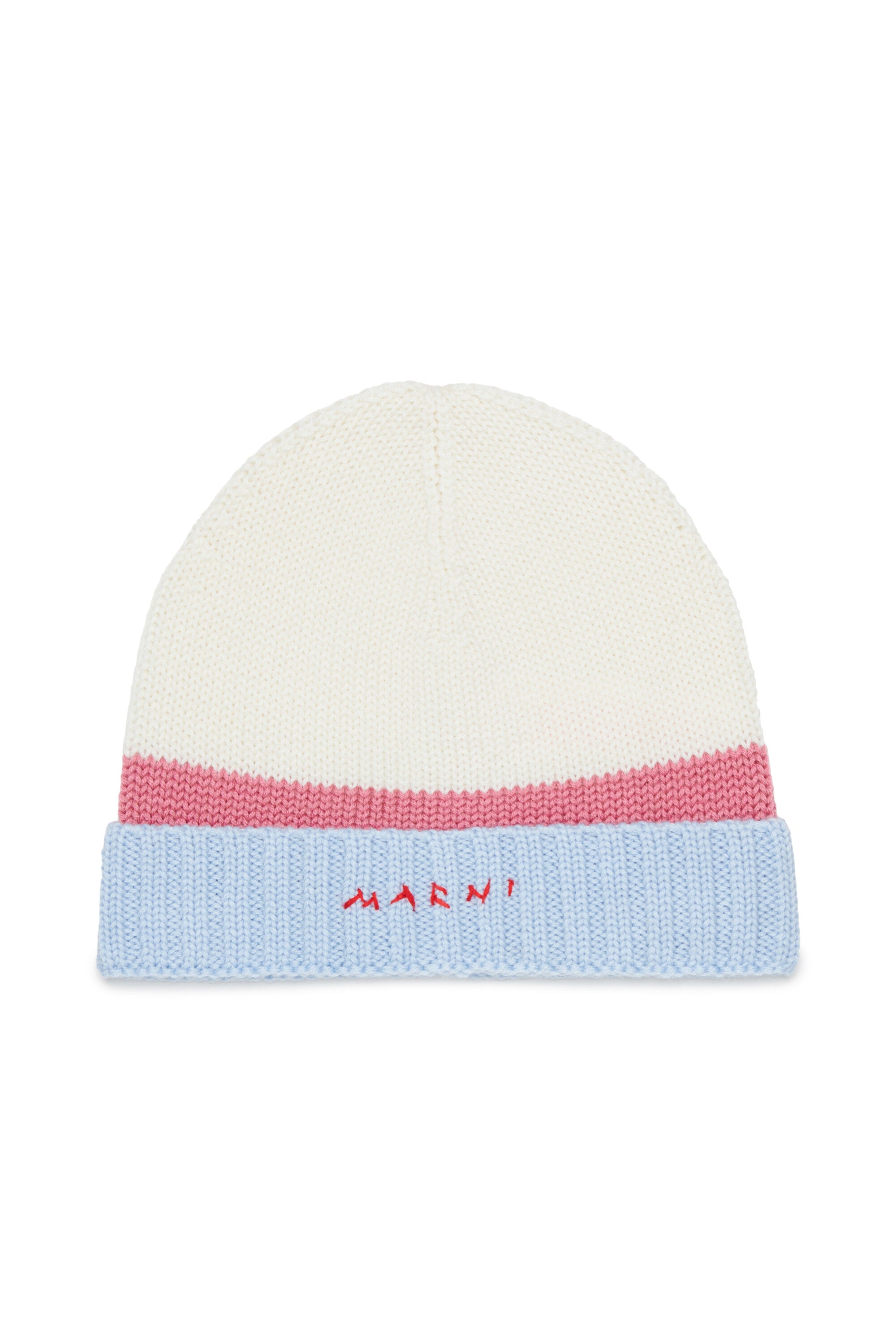Turn-up beanie with front logo