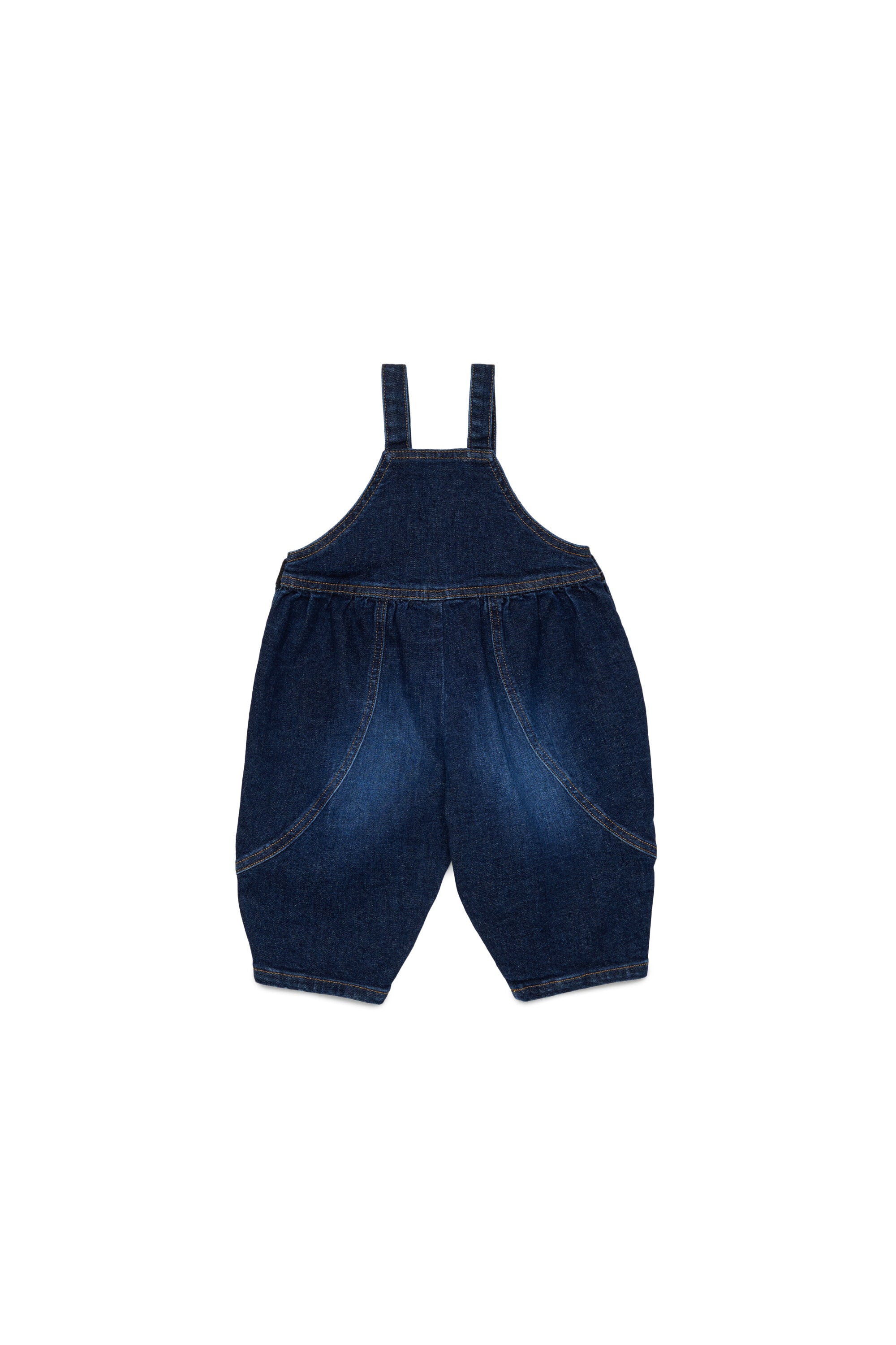 Salopette de denim con logo