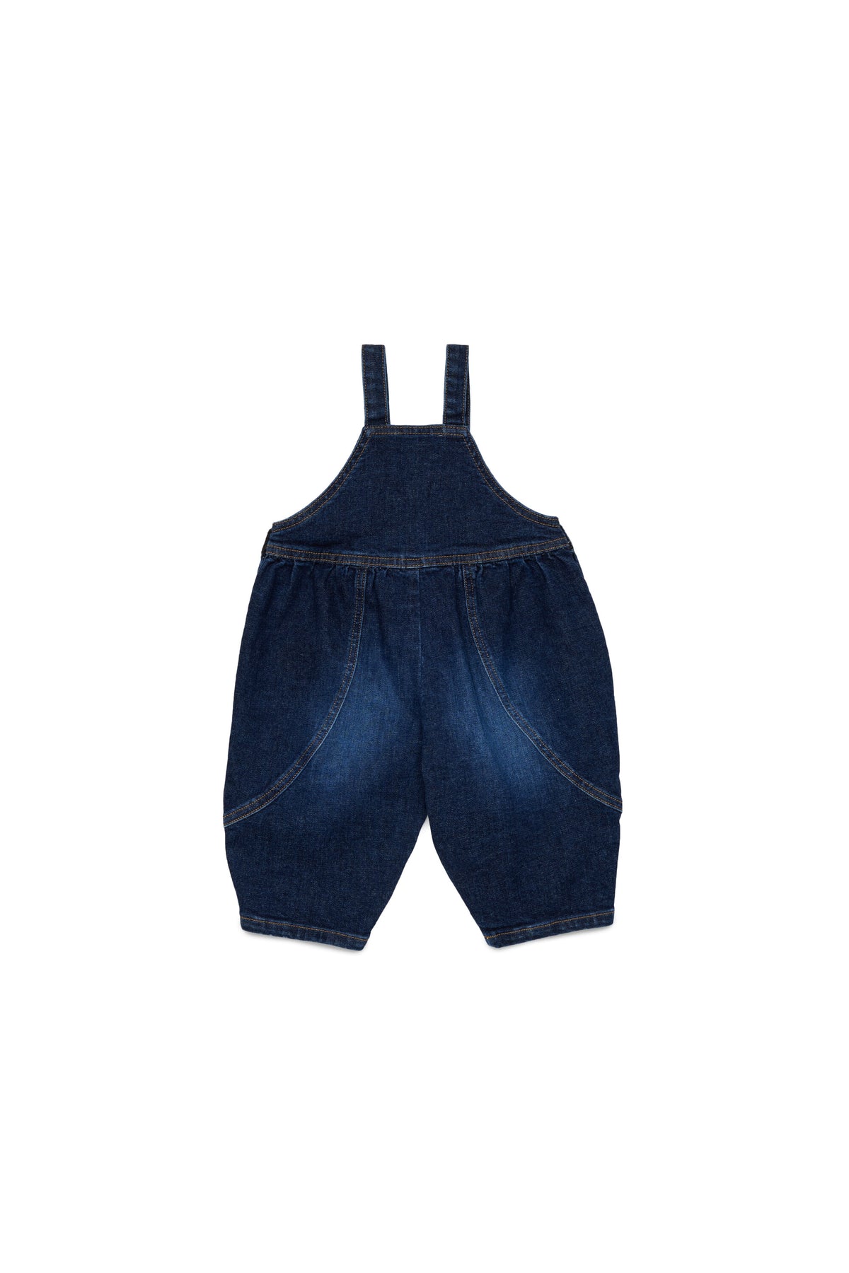 Salopette de denim con logo