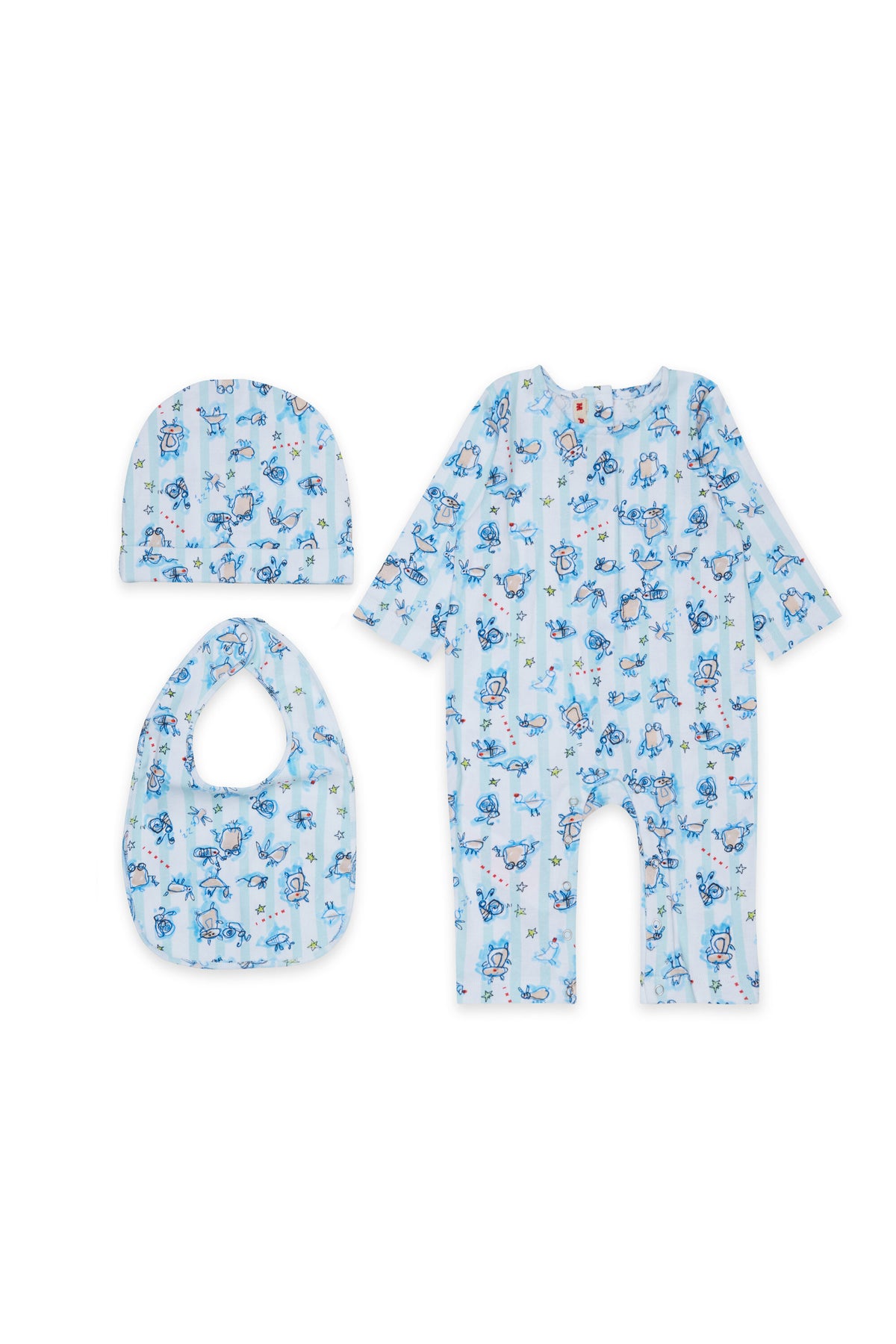 Newborn set with allover print