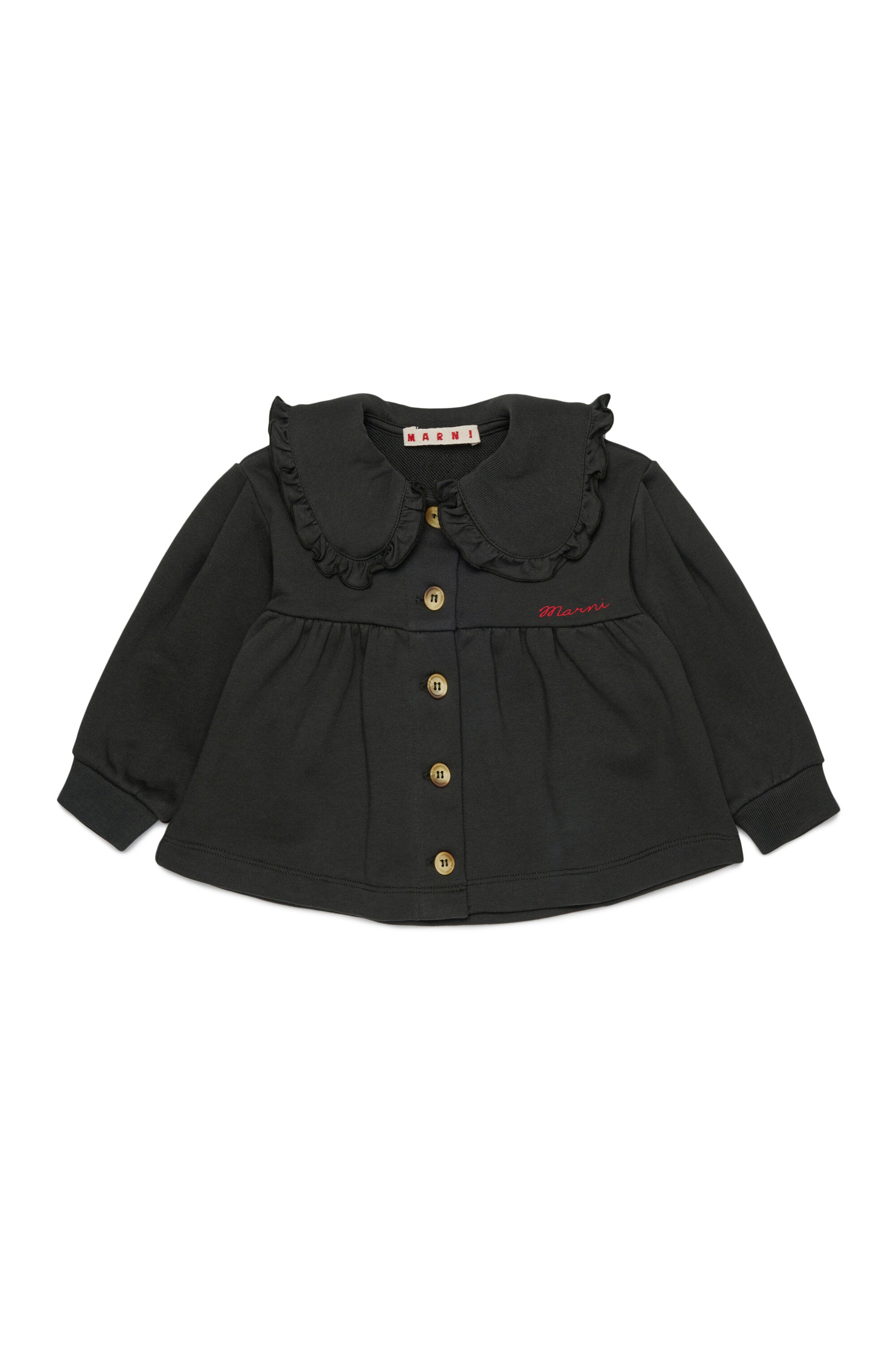 Chaqueta con logo y volantes