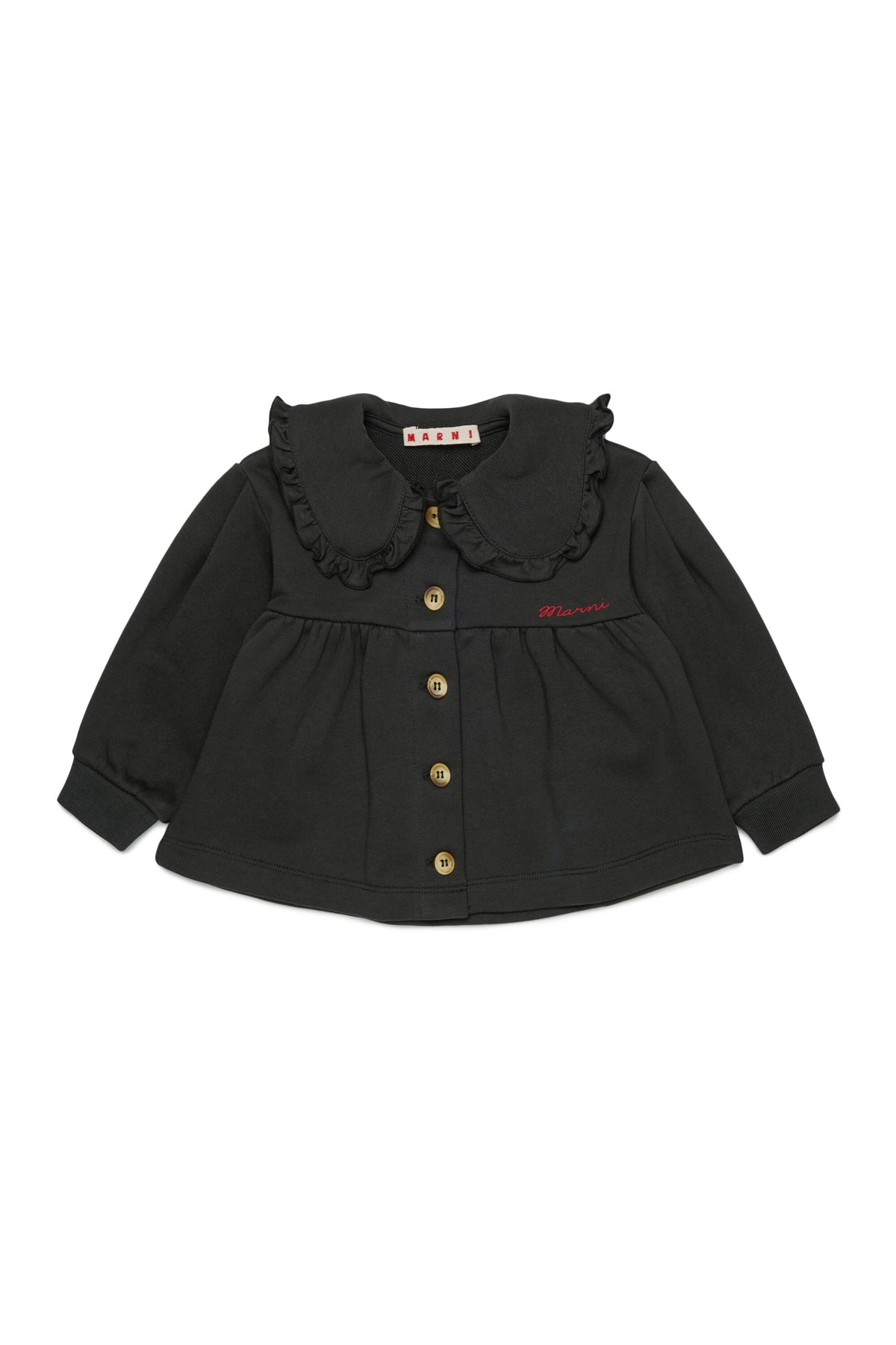 Chaqueta con logo y volantes