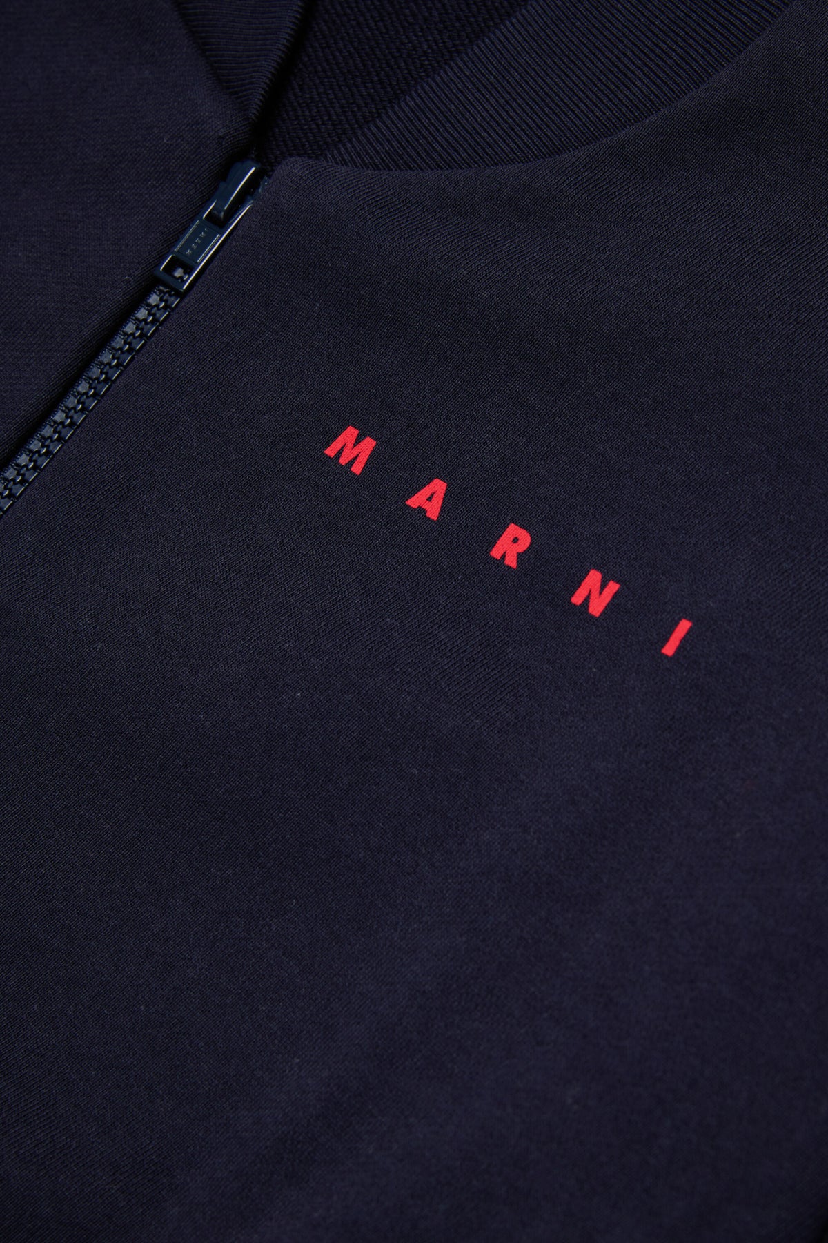 Zip-up sweatshirt with logo