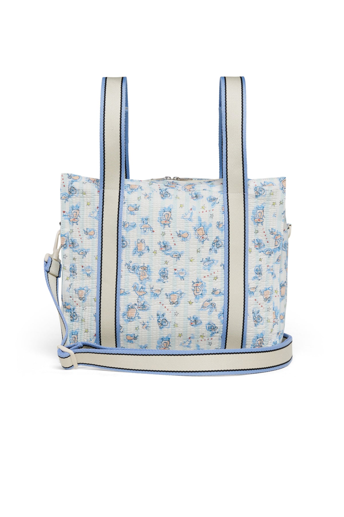 Changing bag with allover print