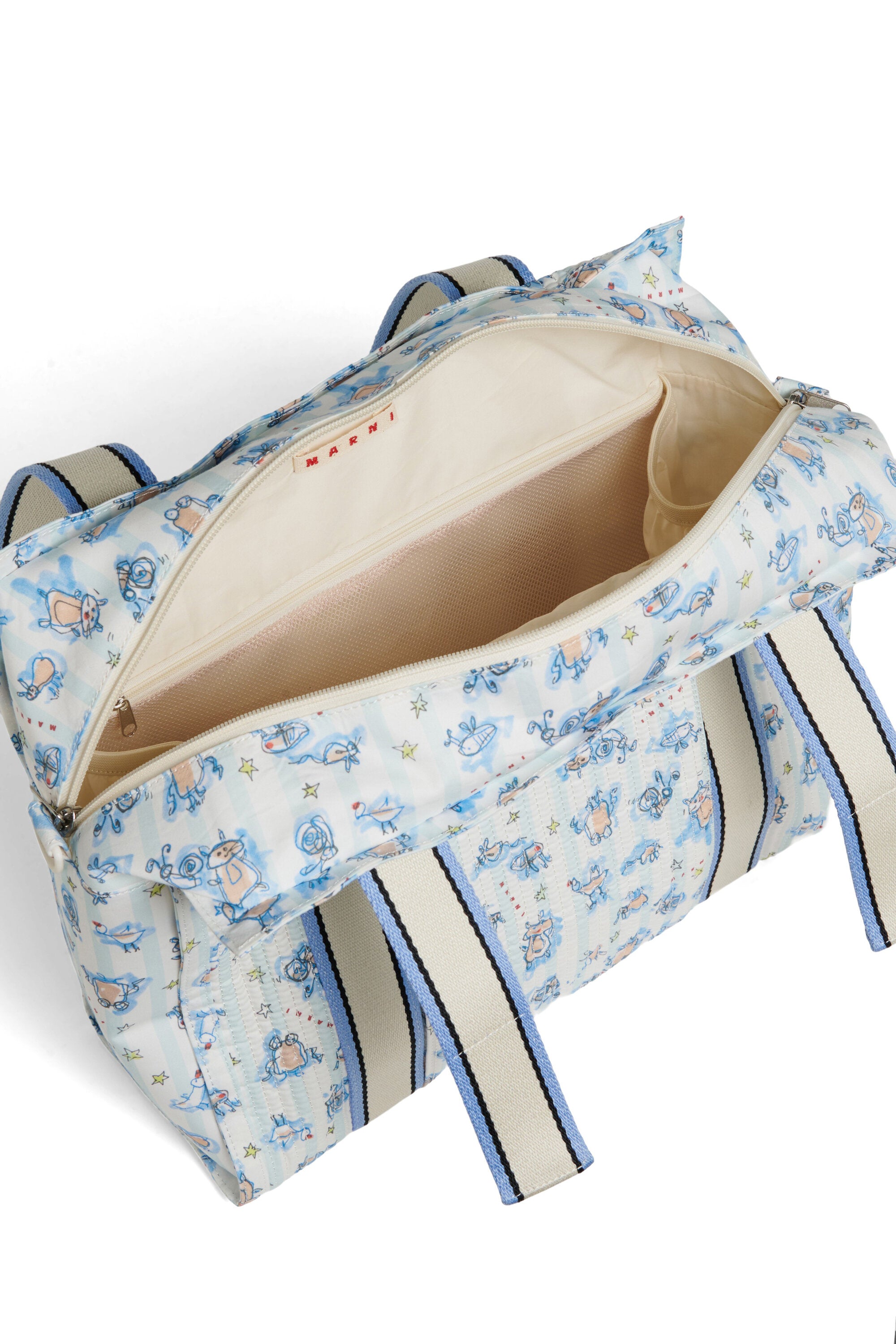 Changing bag with allover print