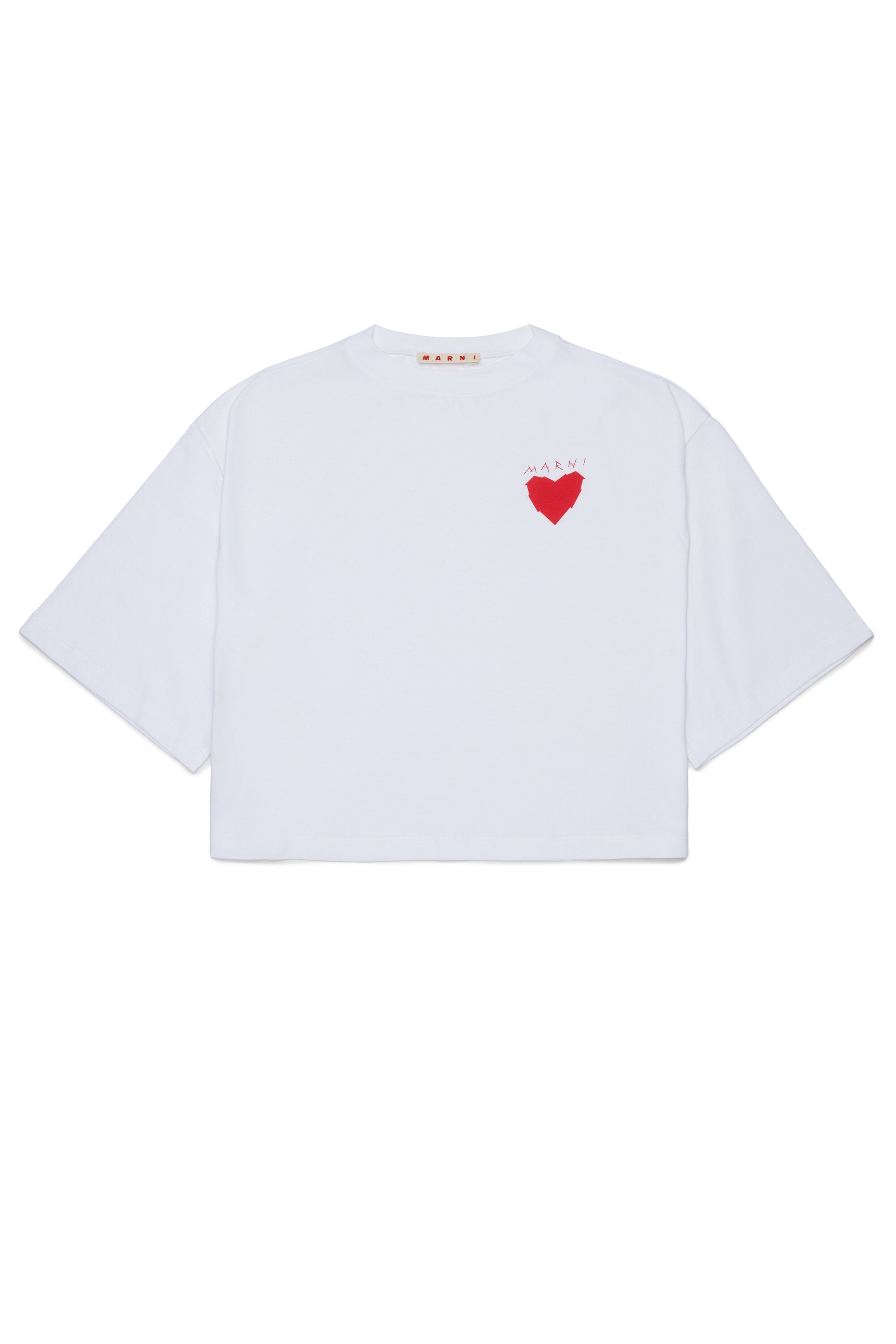 Camiseta con corazón estampado