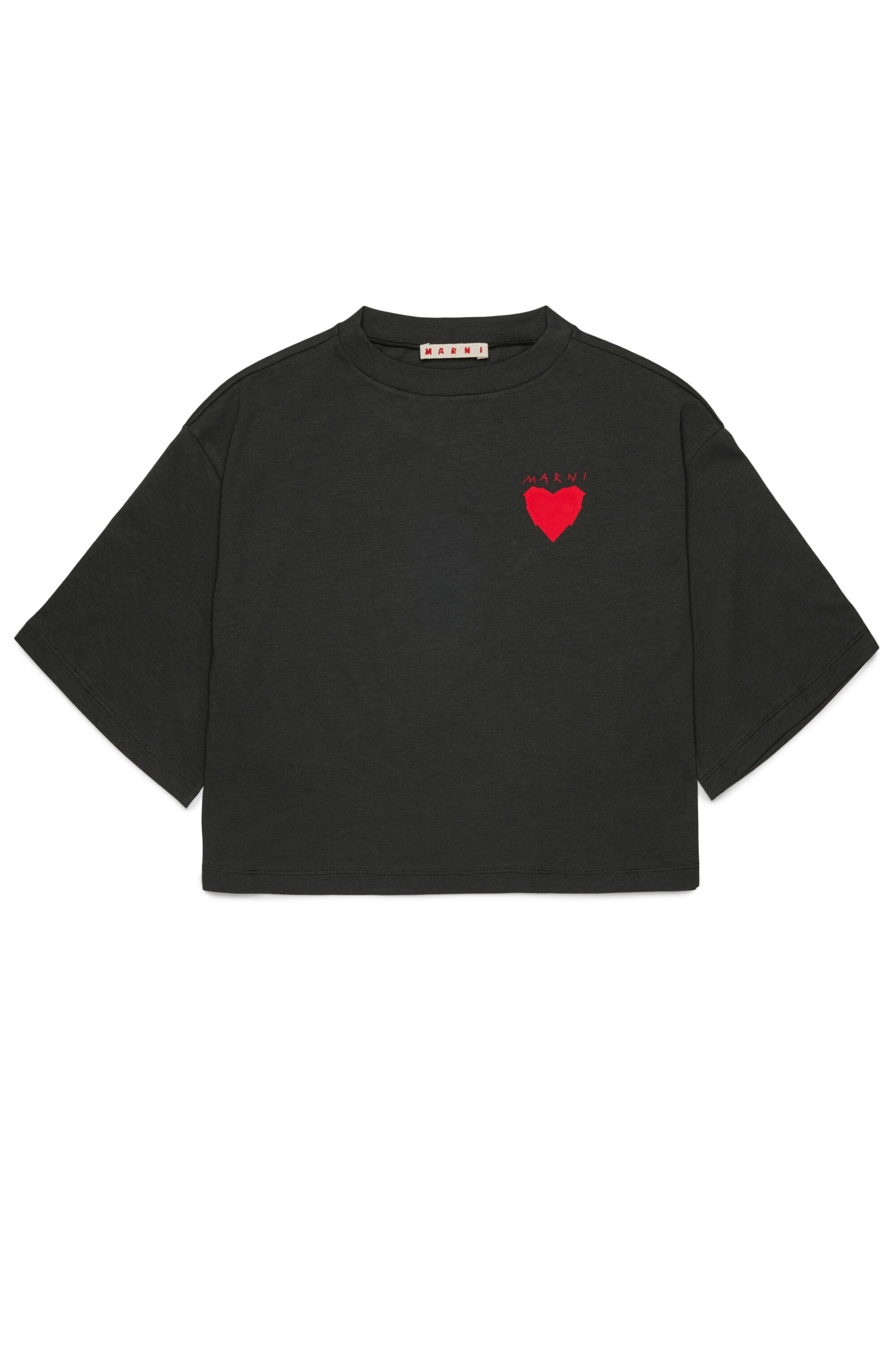 Camiseta con corazón estampado