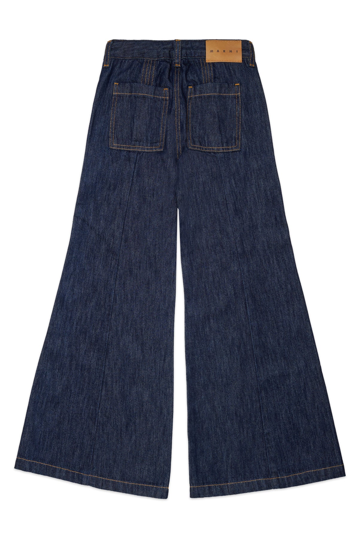 Jeans corte acampanado azul medio