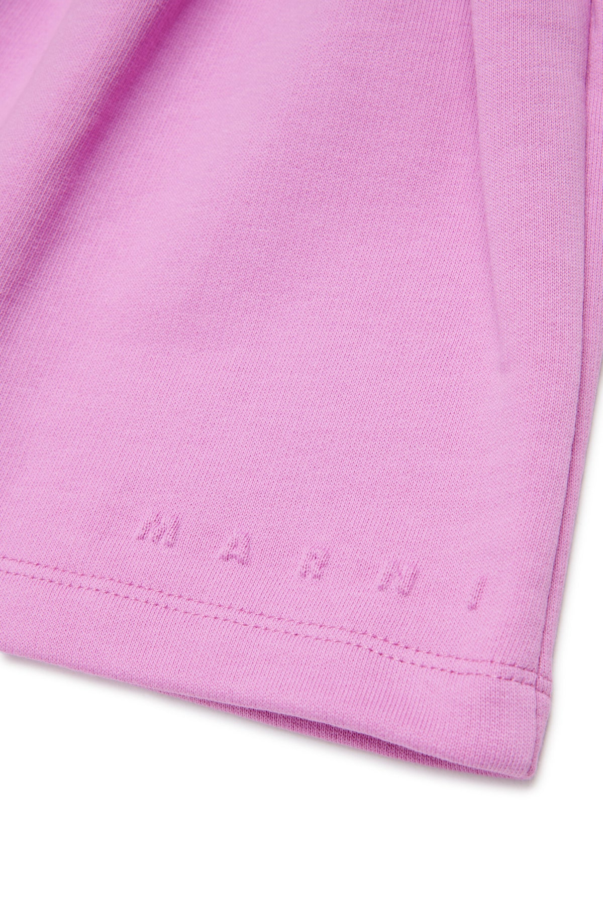 Minifalda de felpa con logo en relieve