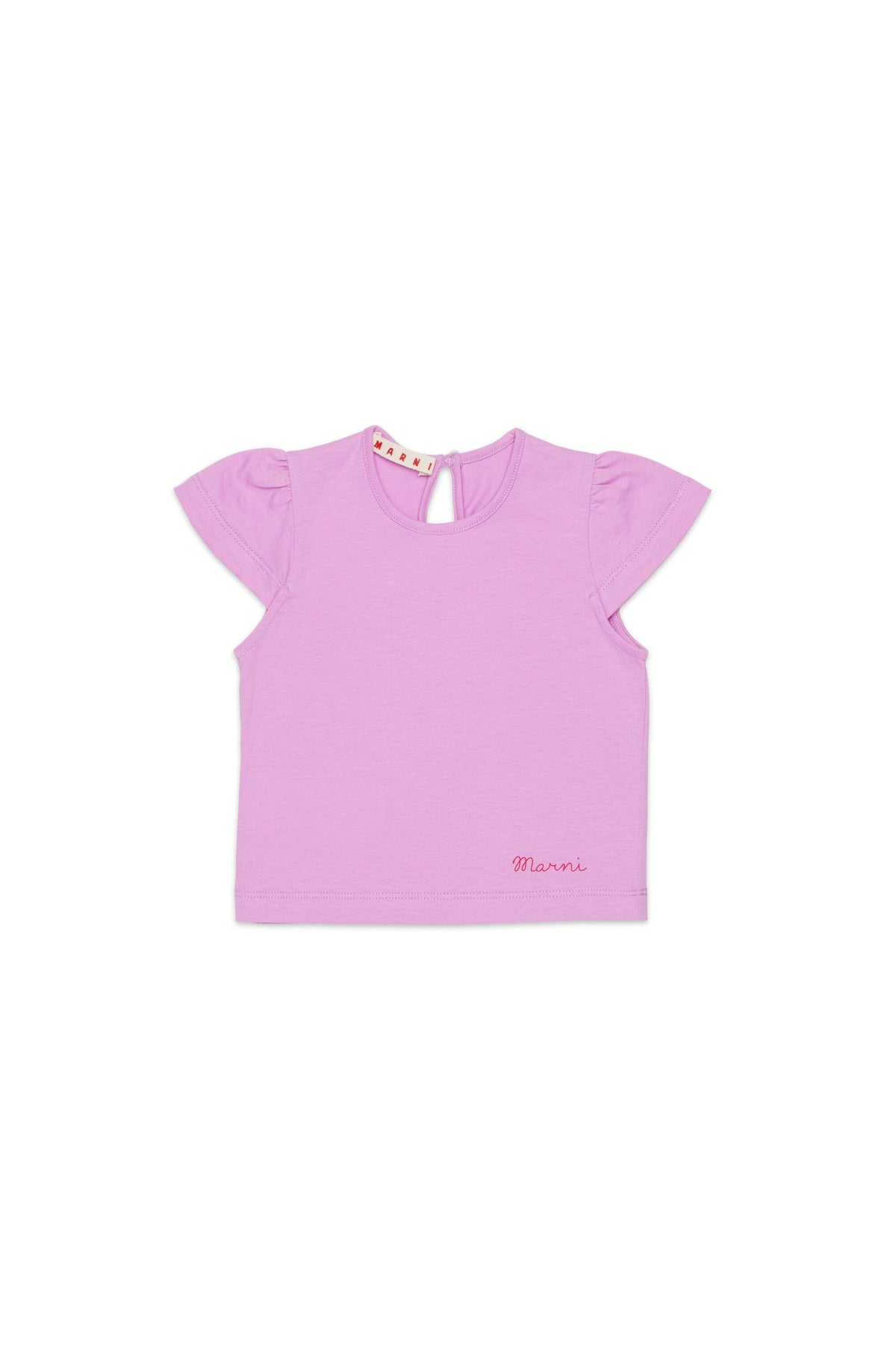 Camiseta con logo bordado en el bajo