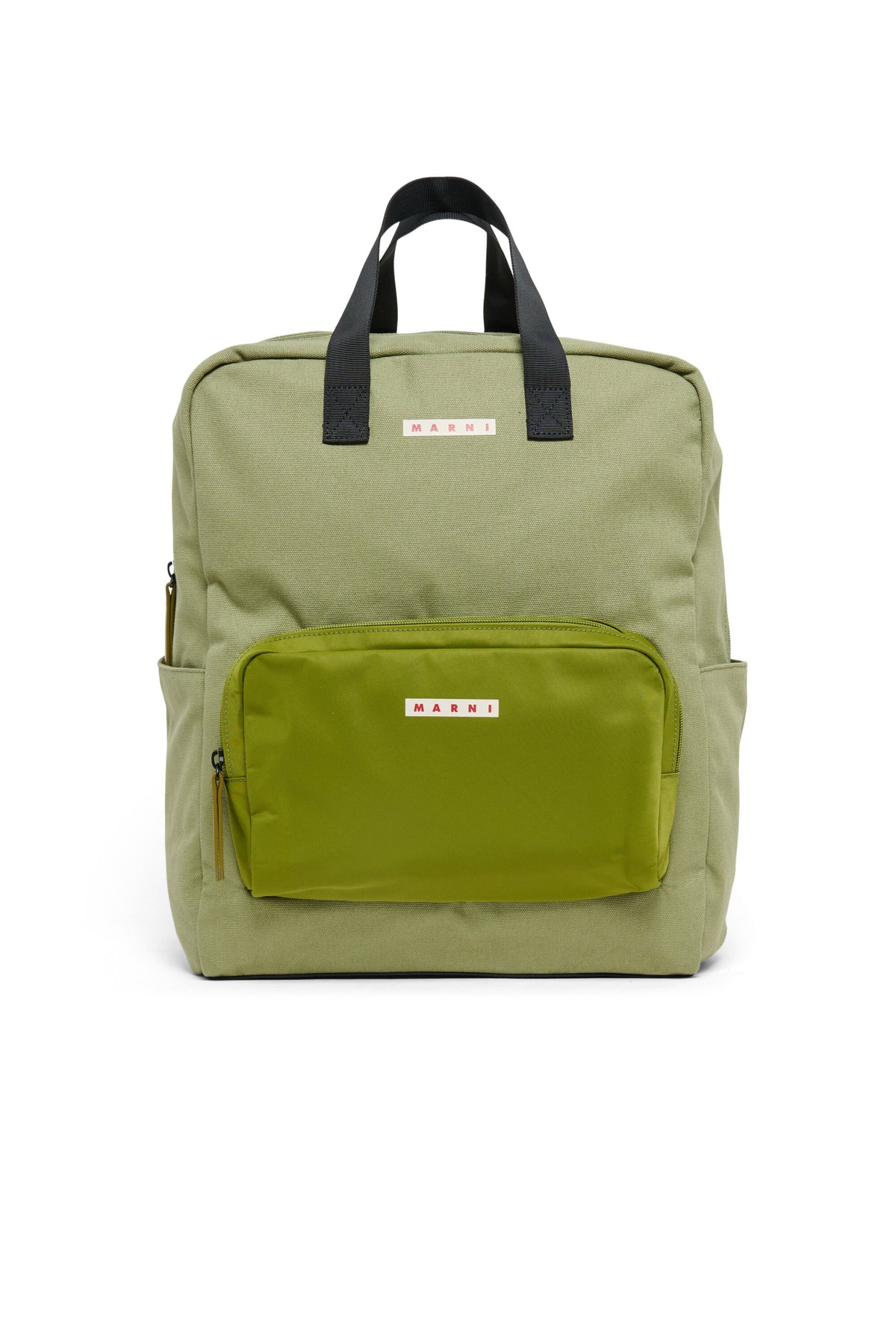 Mochila de algodón con bolsillo frontal