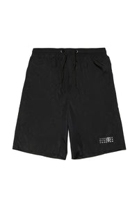 Boxer swimsuit branded with numeric logo