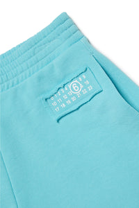 Fleece shorts with numeric logo