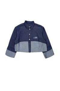 Inside-out denim-effect shirt