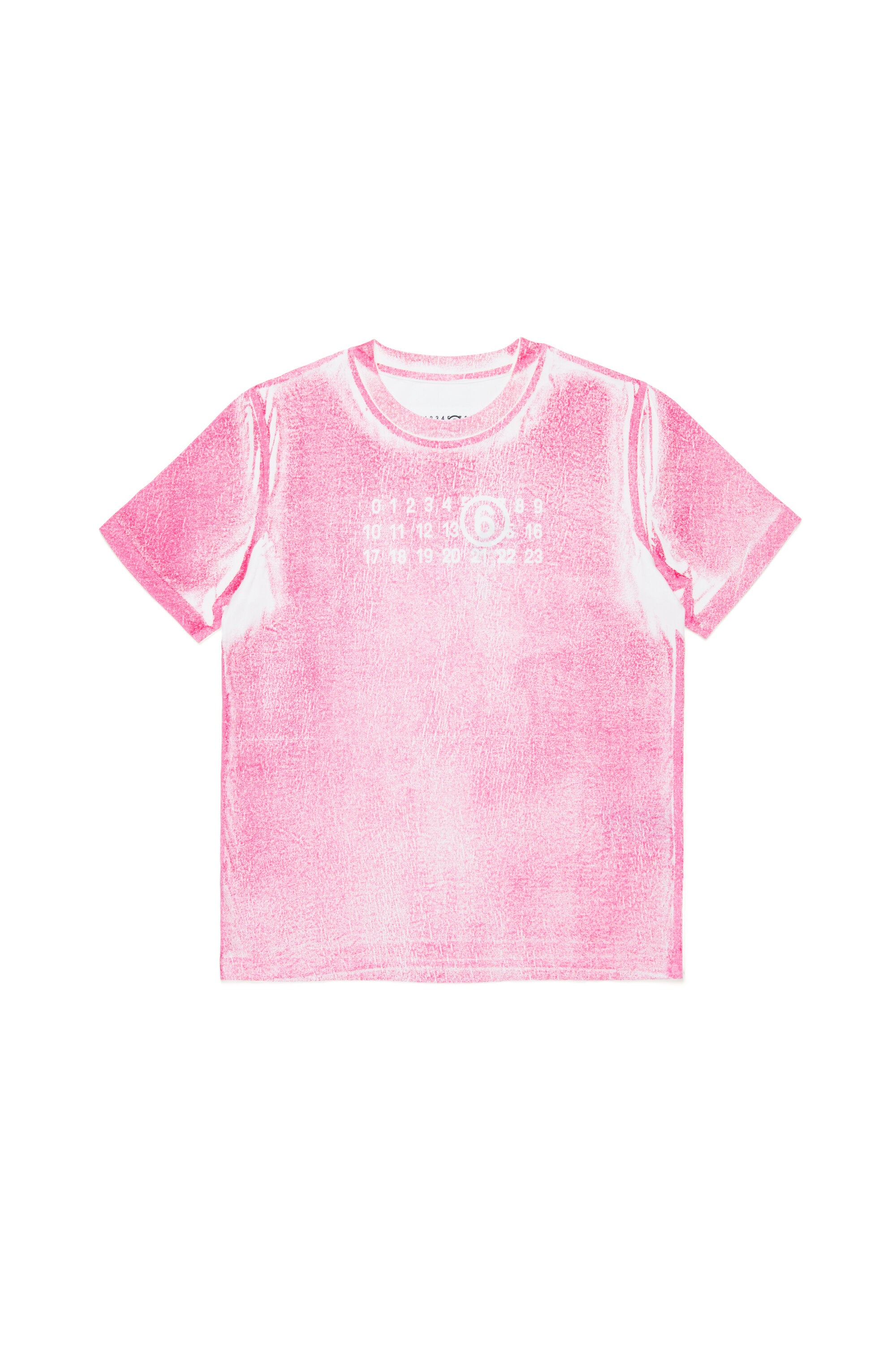 T-shirt with faded effect print