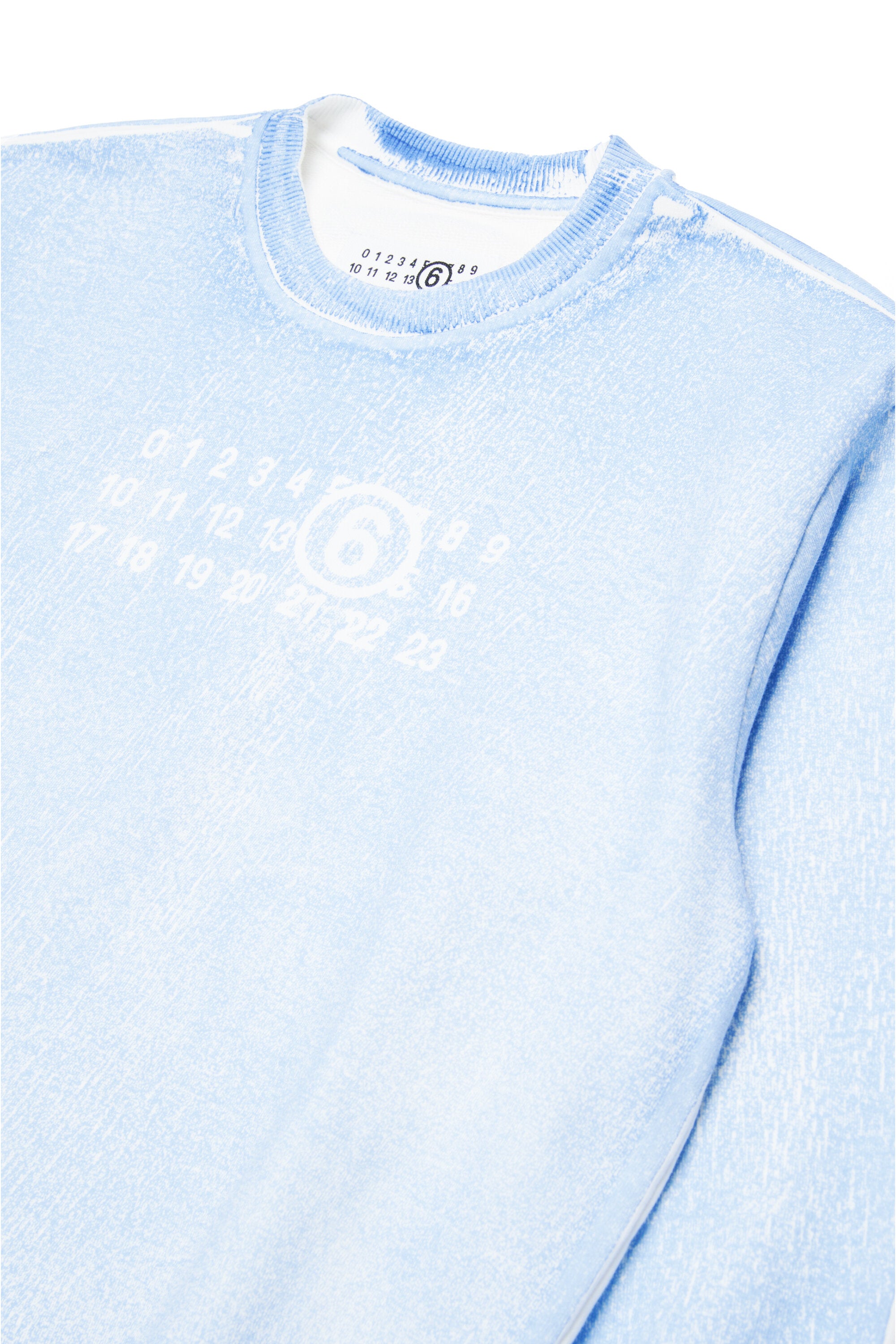 Sweatshirt with faded effect print