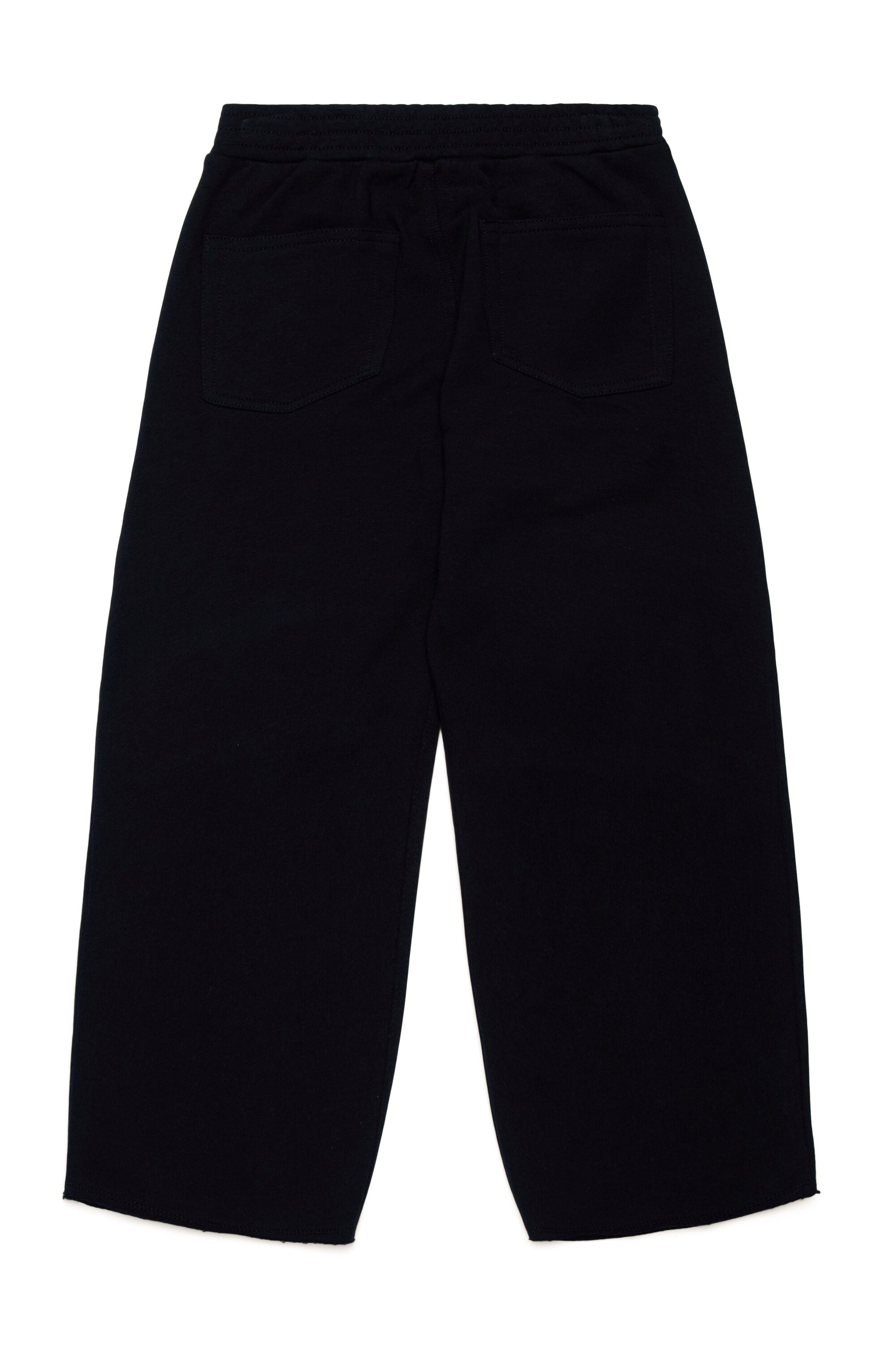 Fleece trousers with logoed inserts