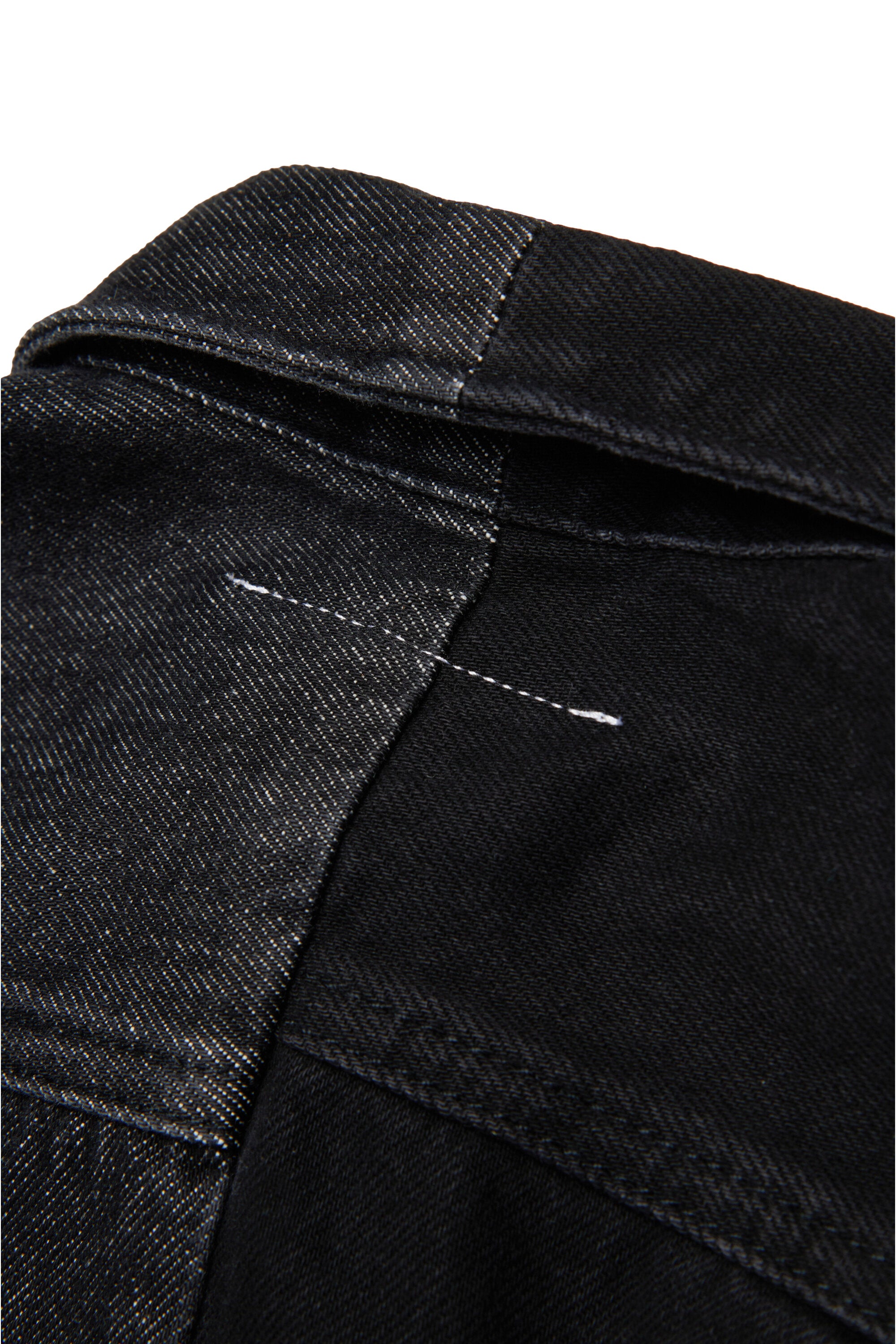 Vestido sin mangas en denim en dos tonos con letras