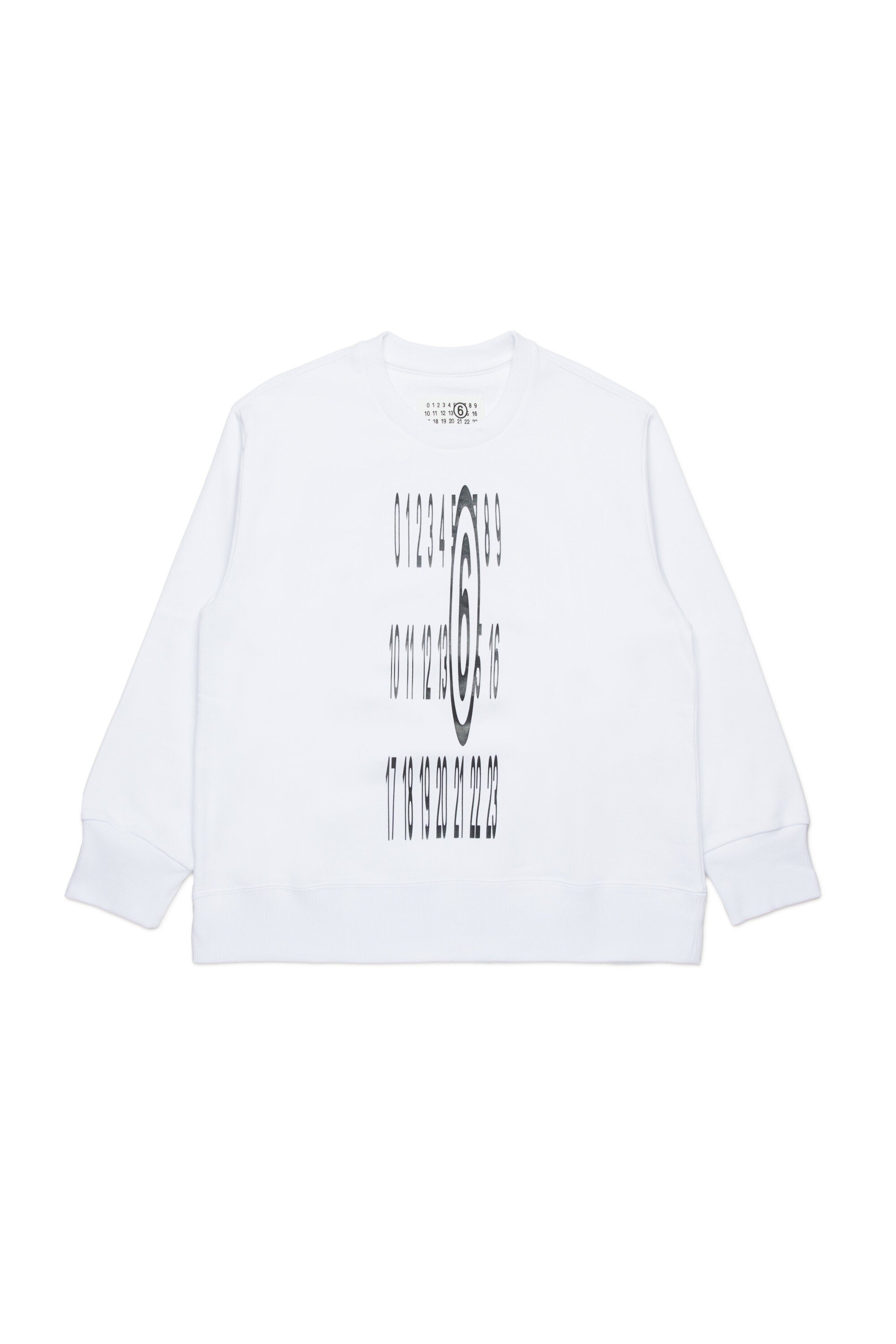 Crew-neck sweatshirt with Stretched logo