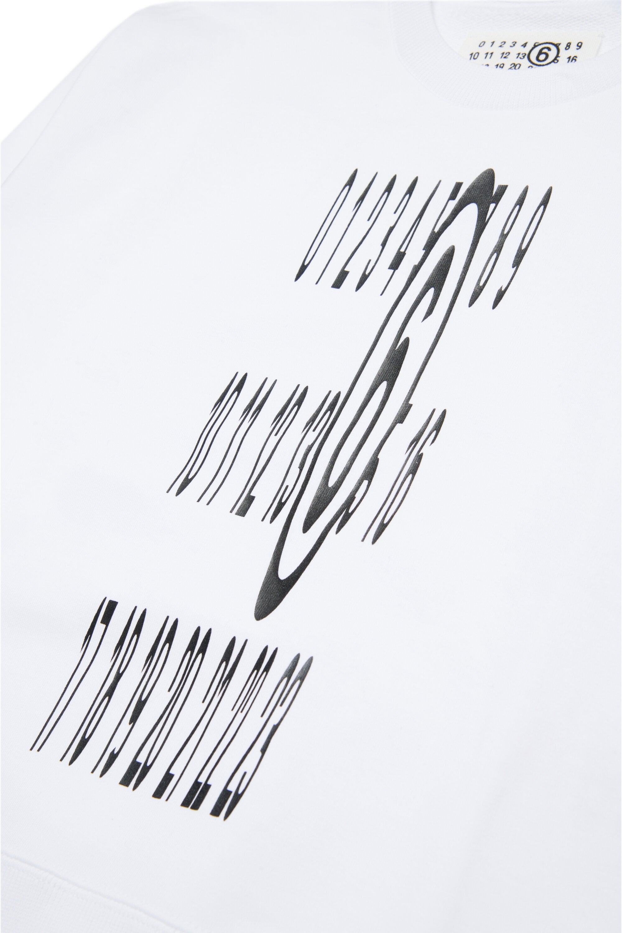 Sudadera de cuello redondo con logotipo elástico