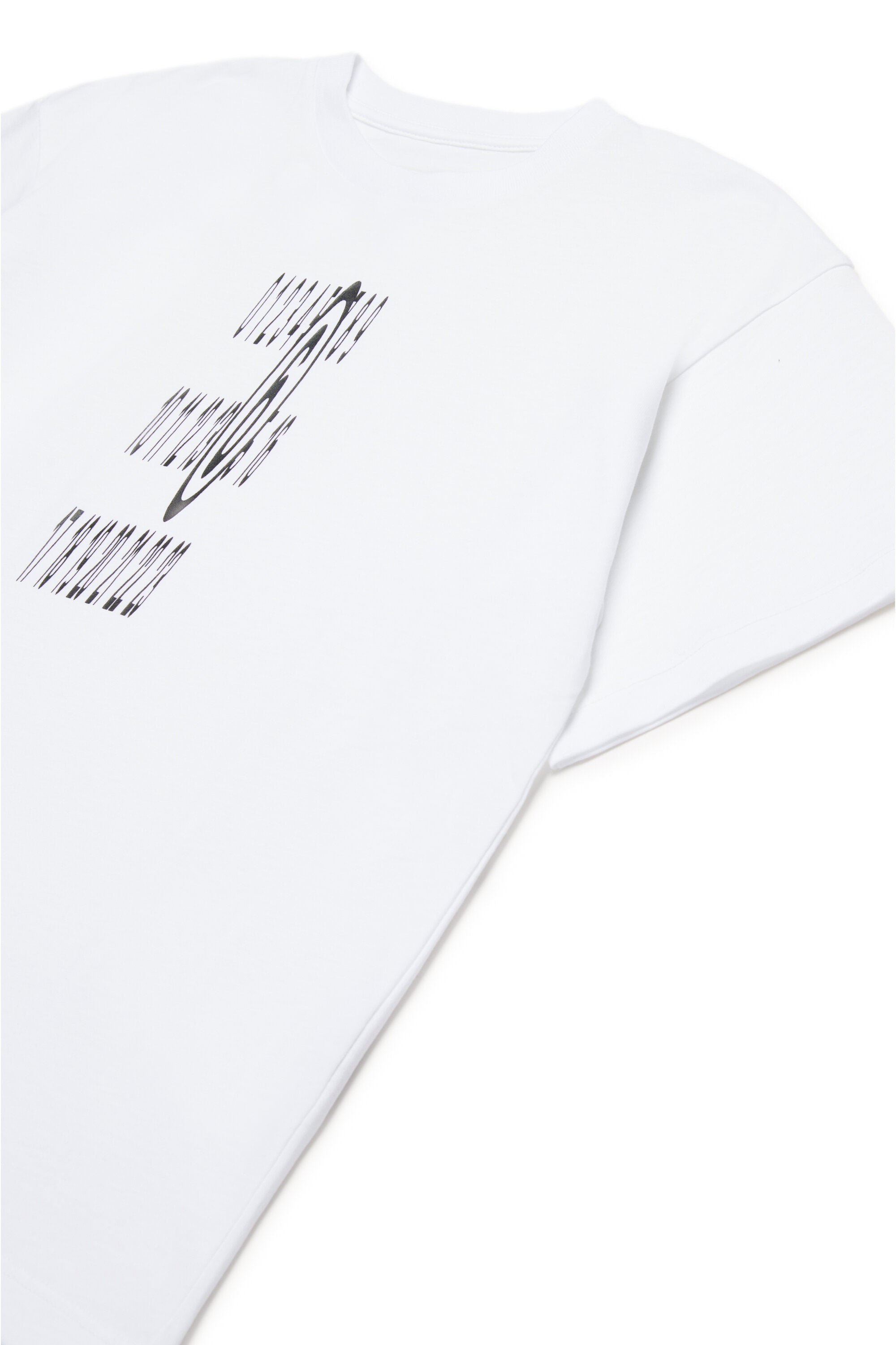 Camiseta de punto con logotipo elástico