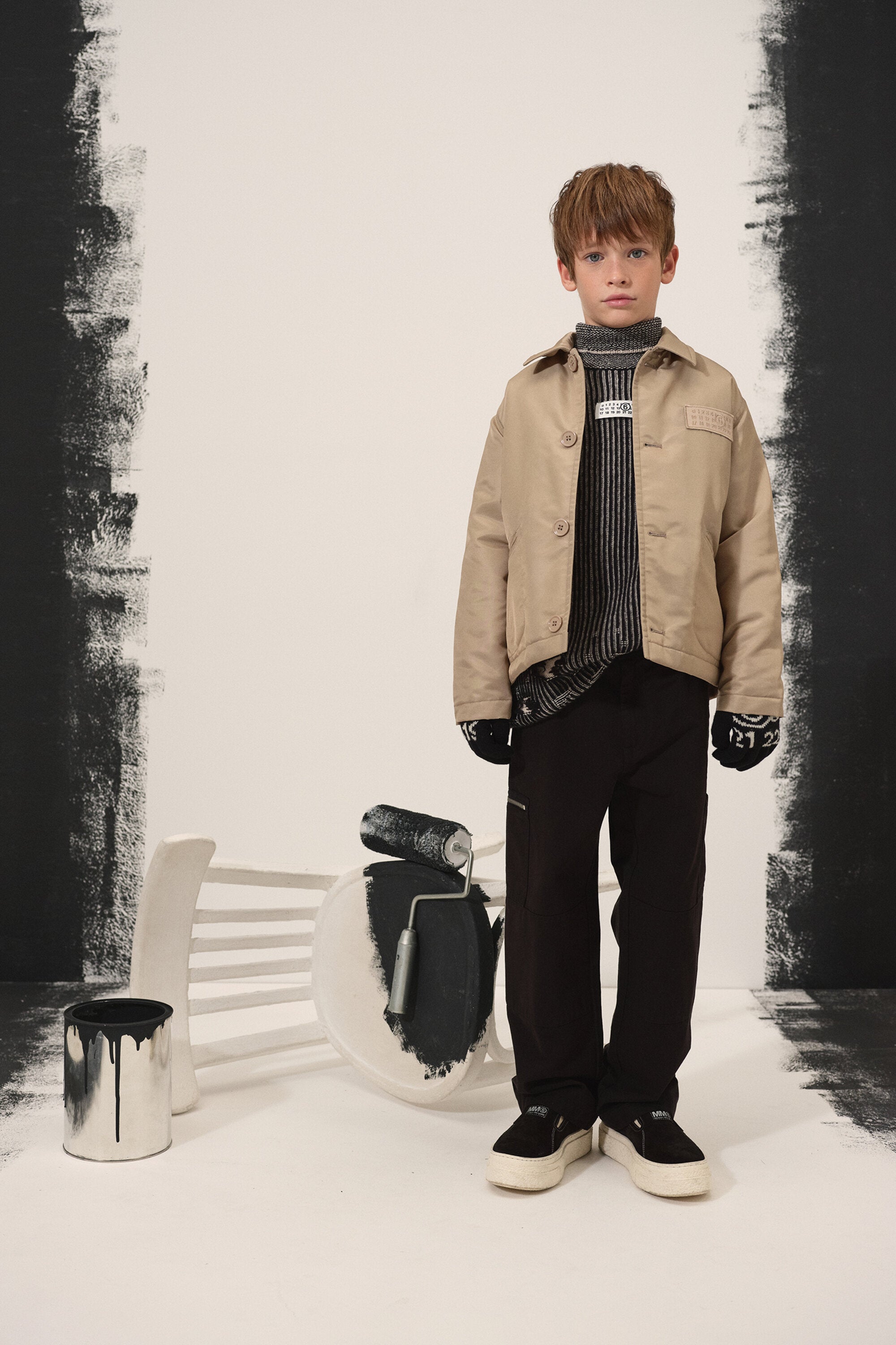 Chaqueta de sarga con parche