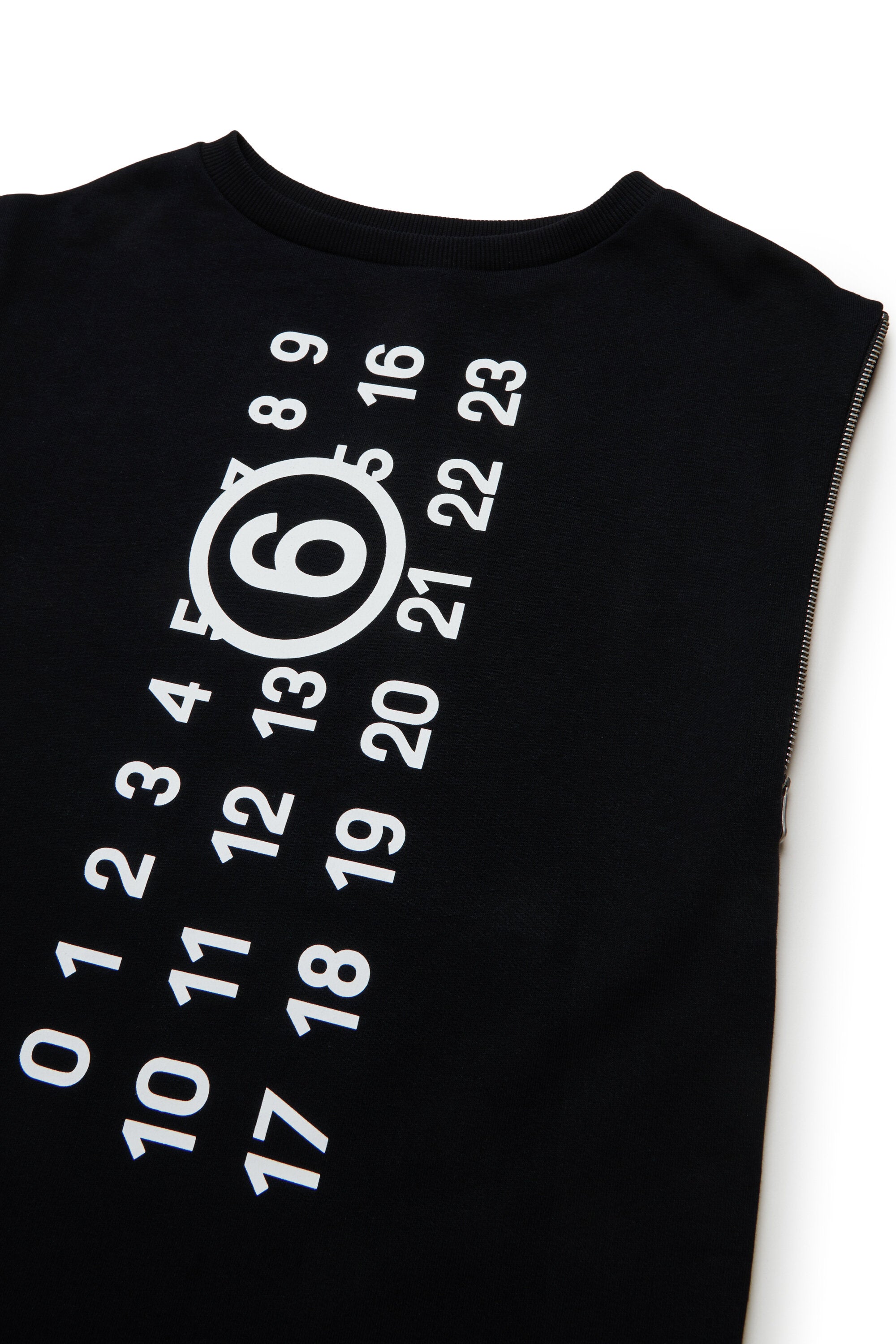 Vestido corto de felpa con logotipo maxi