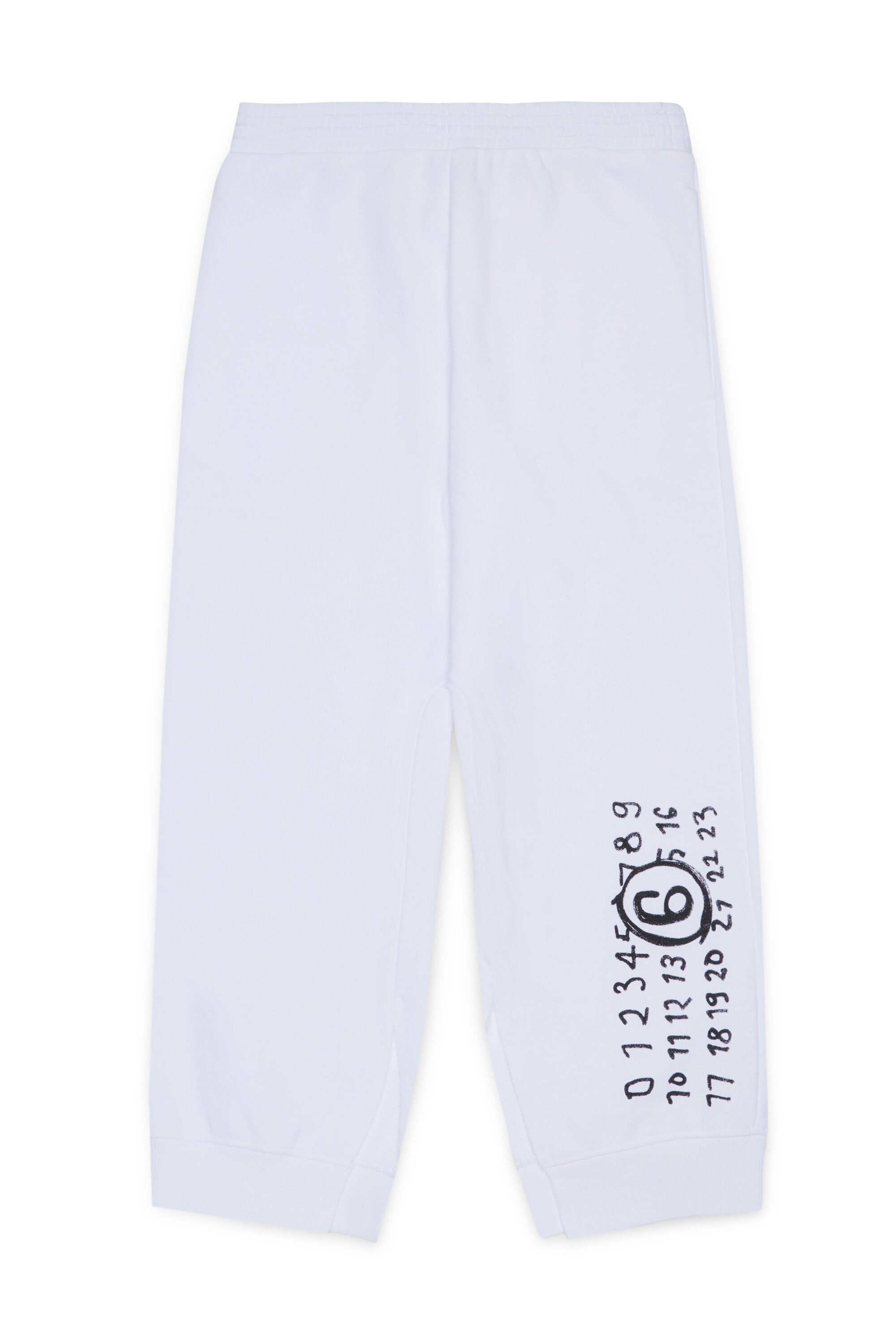 Split jogger pants branded with Hand Written logo