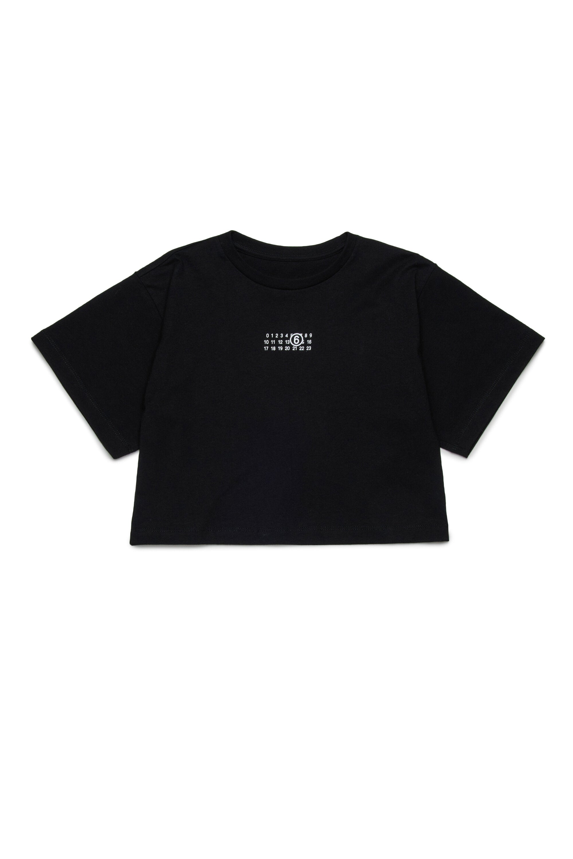 Cropped jersey T-shirt with Numeric logo