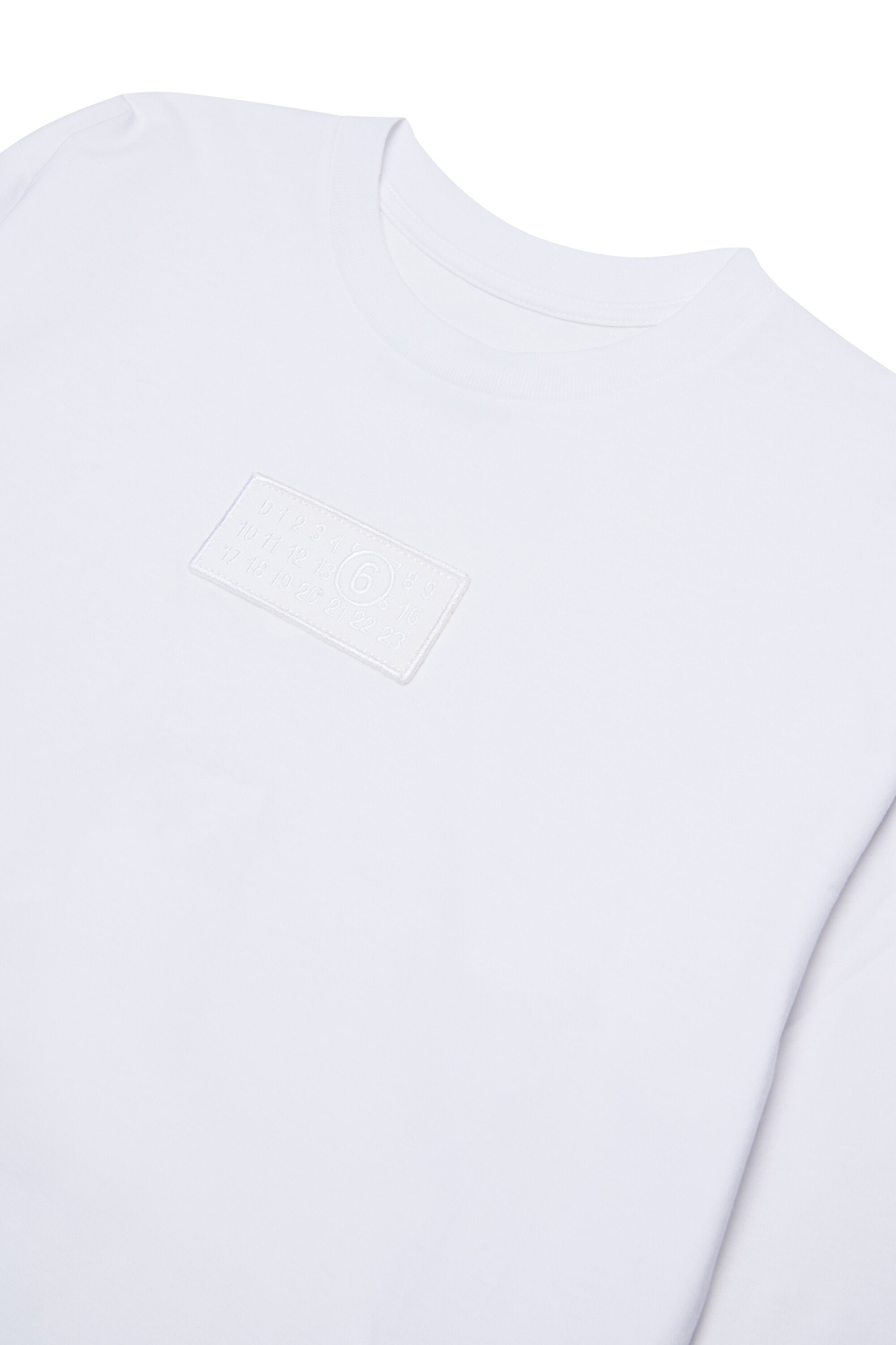 Camiseta de manga larga de jersey con parche del logotipo Numeric